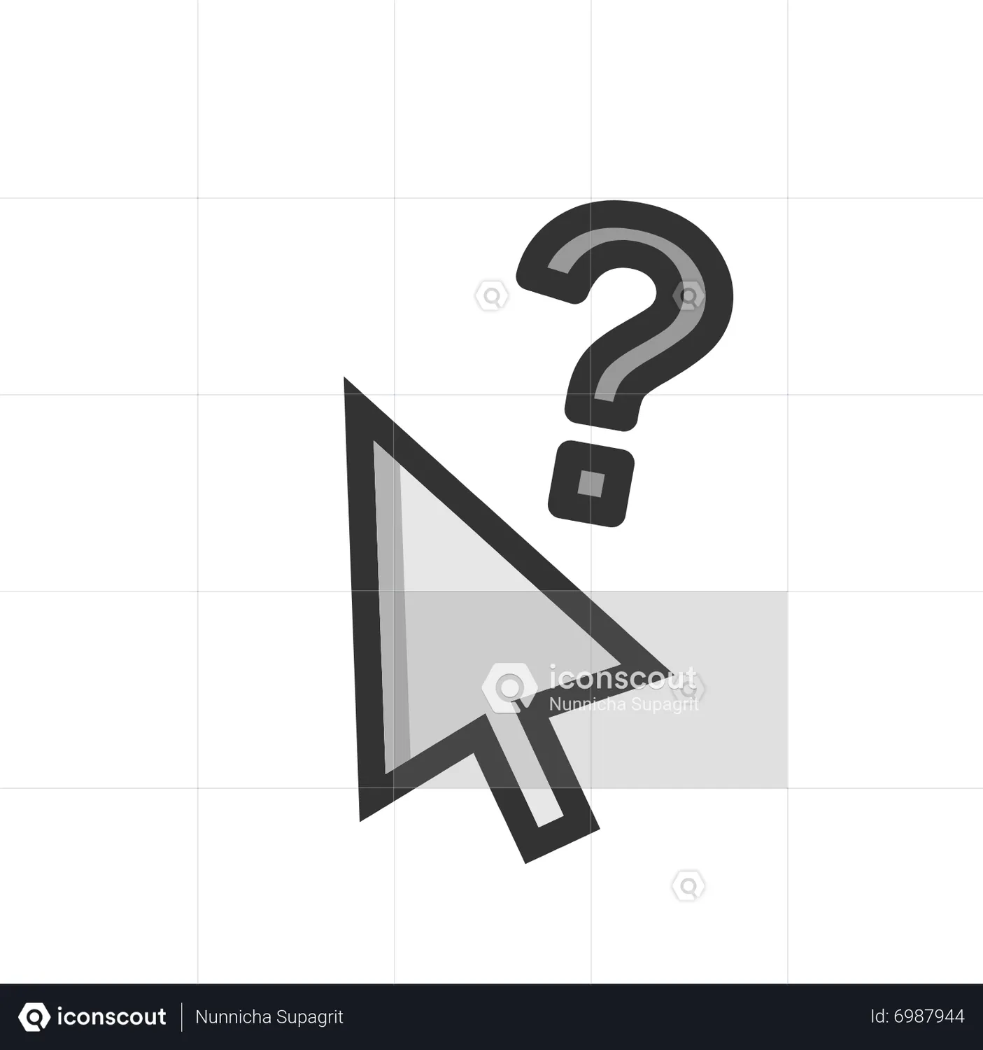 Help cursor animated icon download in json lottie or mp4 format