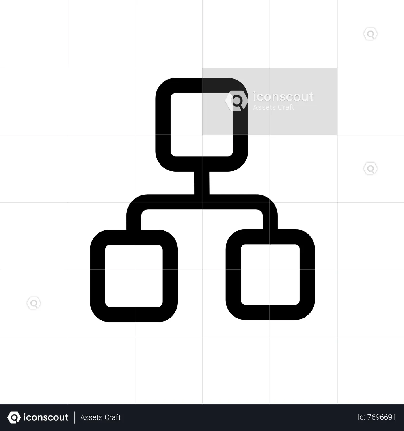 Hierarchical Structure Animated Icon download in JSON, LOTTIE or MP4 format