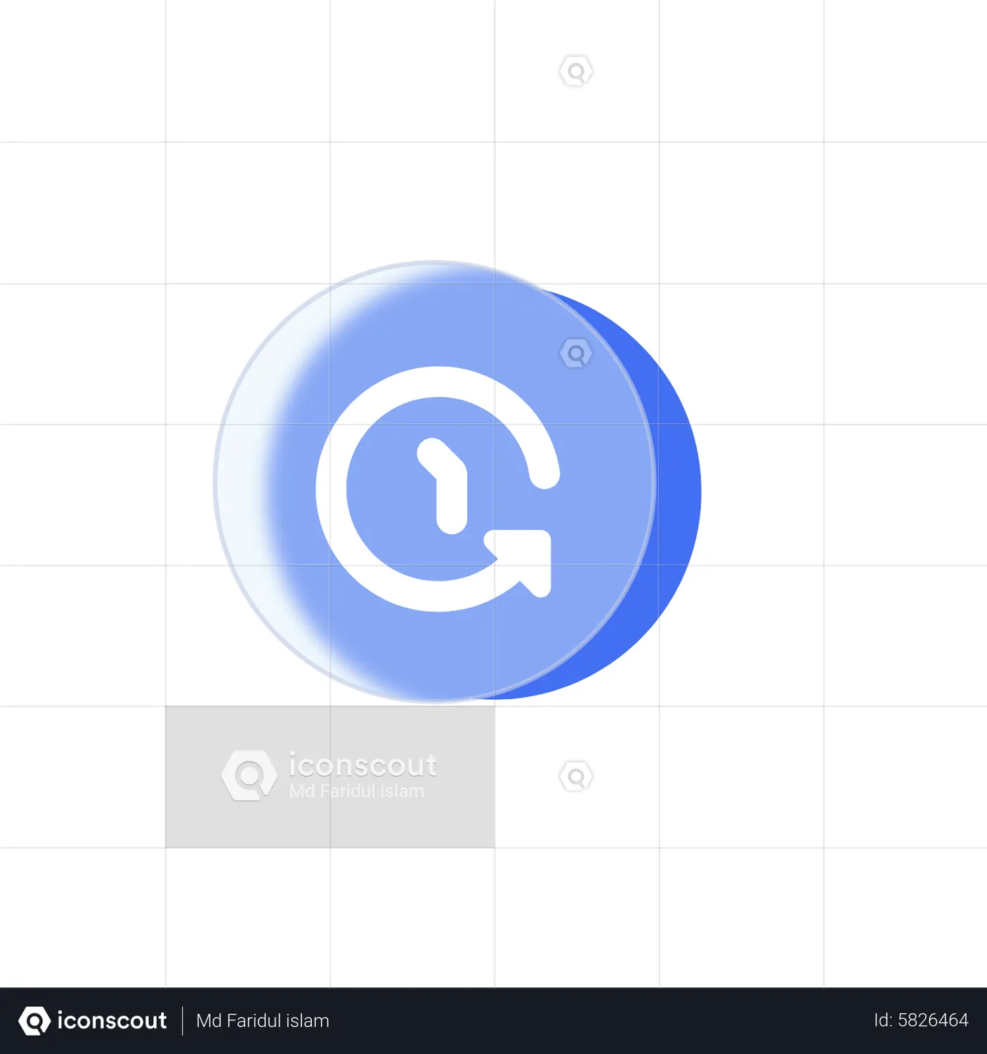History Animated Icon download in JSON, LOTTIE or MP4 format