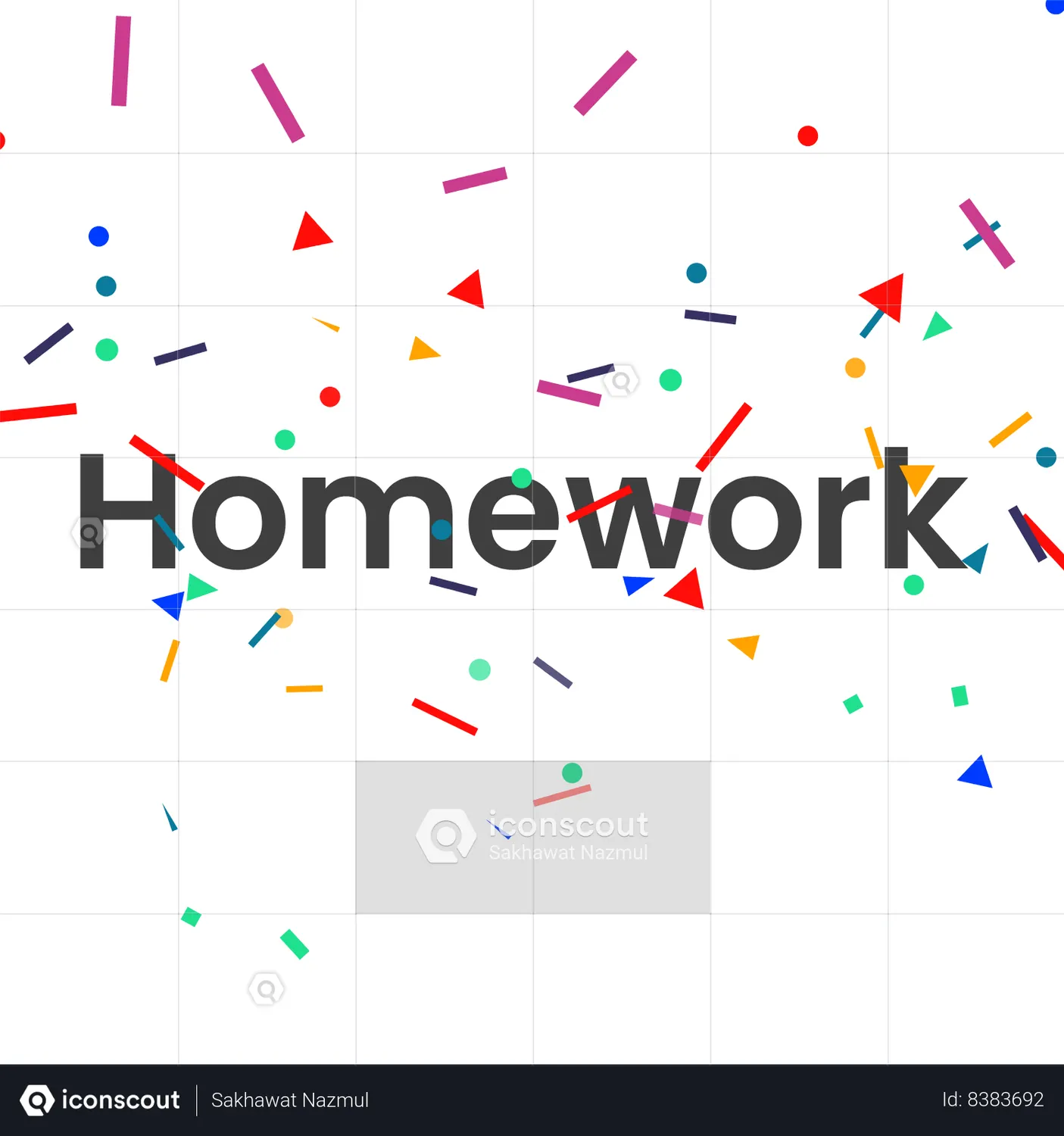 Homework Emoji Animated Icon download in JSON, LOTTIE or MP4 format