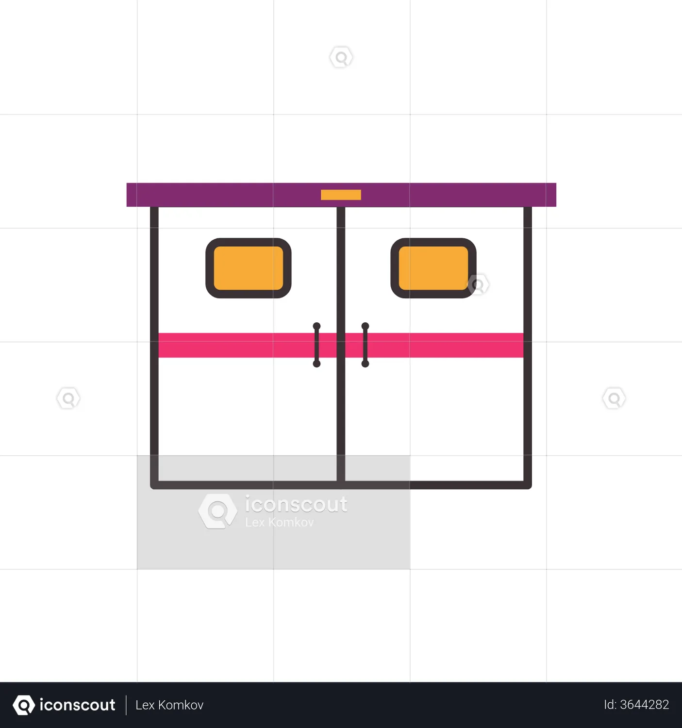 Hospital Door Animated Icon download in JSON, LOTTIE or MP4 format