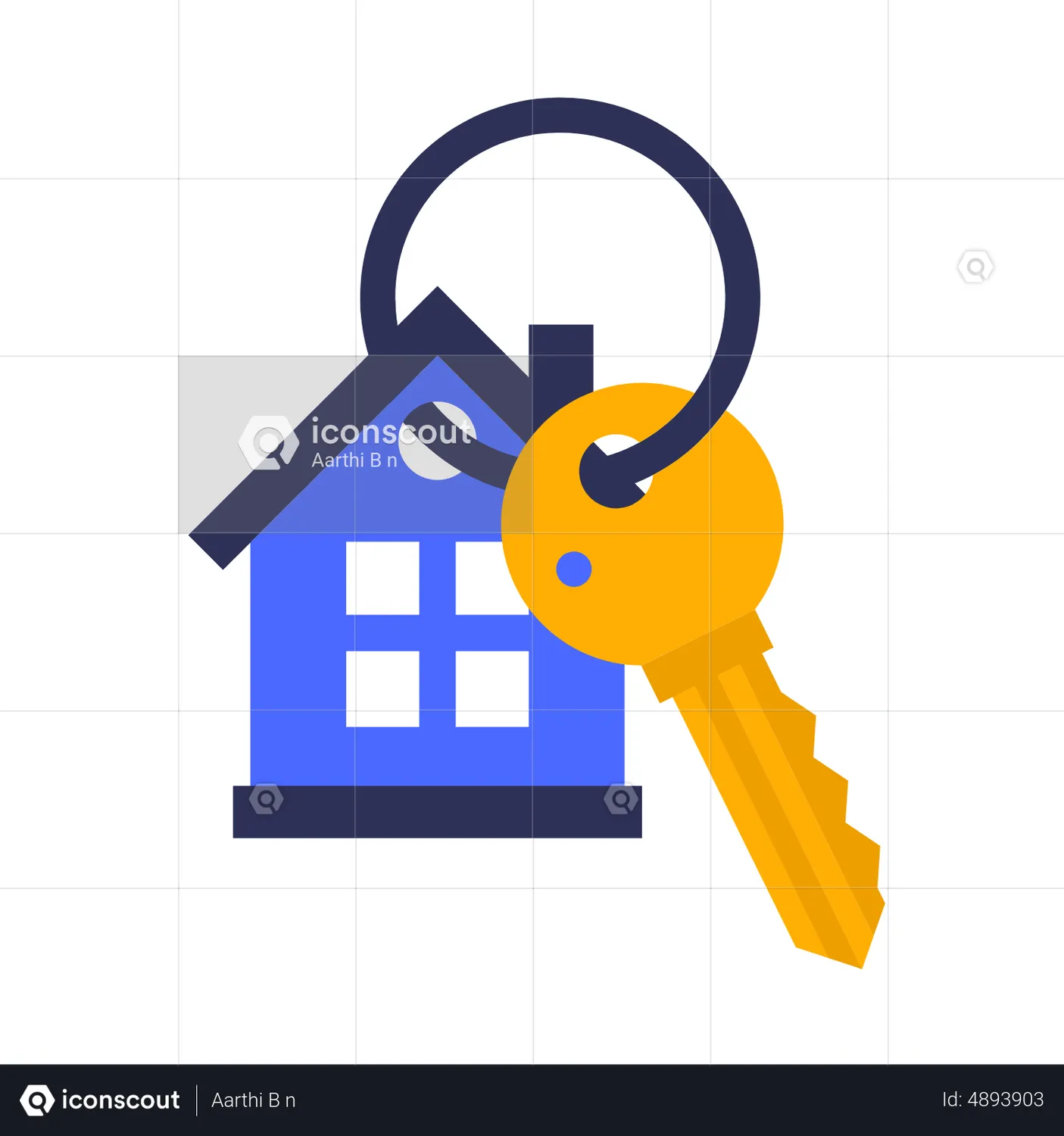 House And Key Animated Icon Download In Json, Lottie Or Mp4 Format