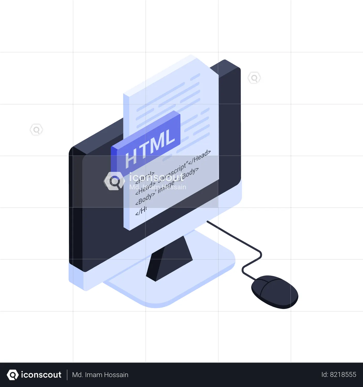 Html Animated Icon download in JSON, LOTTIE or MP4 format
