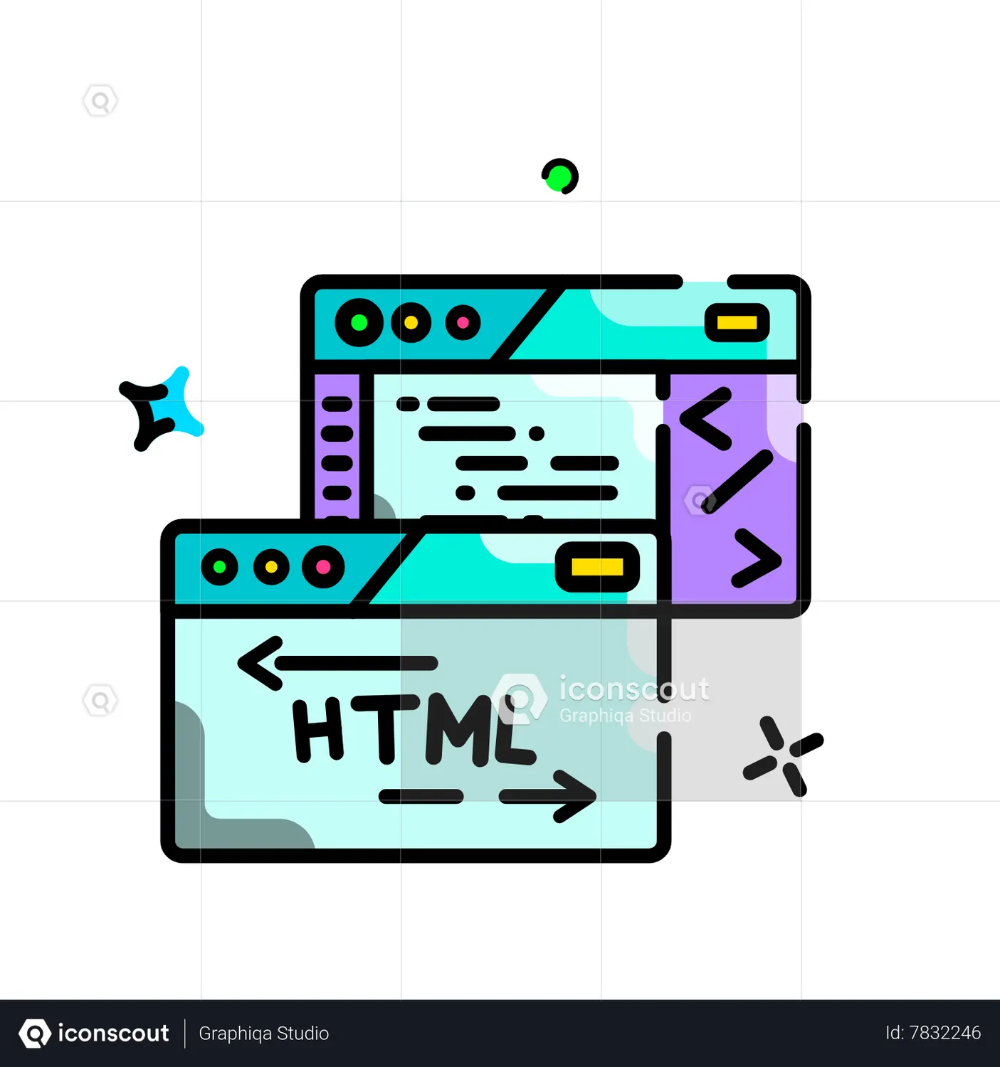Html Animated Icon download in JSON, LOTTIE or MP4 format