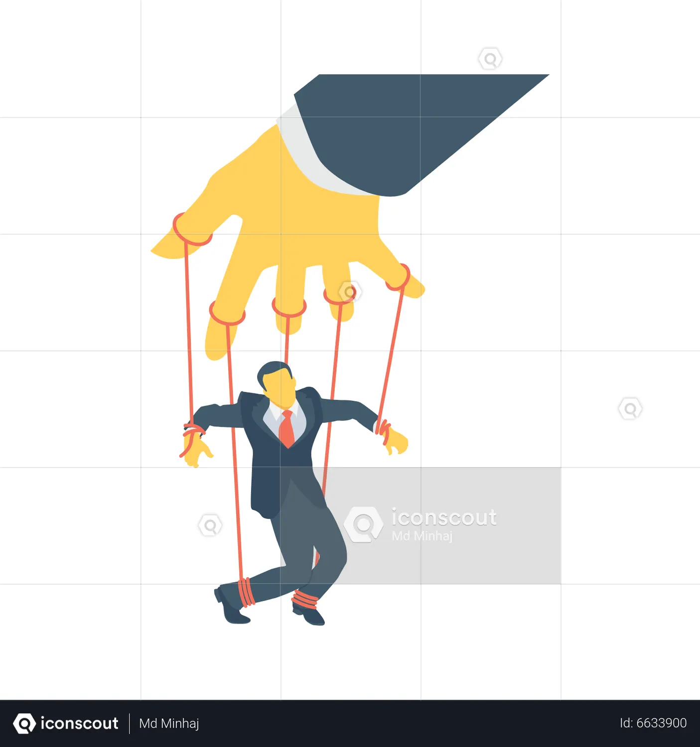 Human puppets Animated Illustration download in JSON, LOTTIE or MP4 format