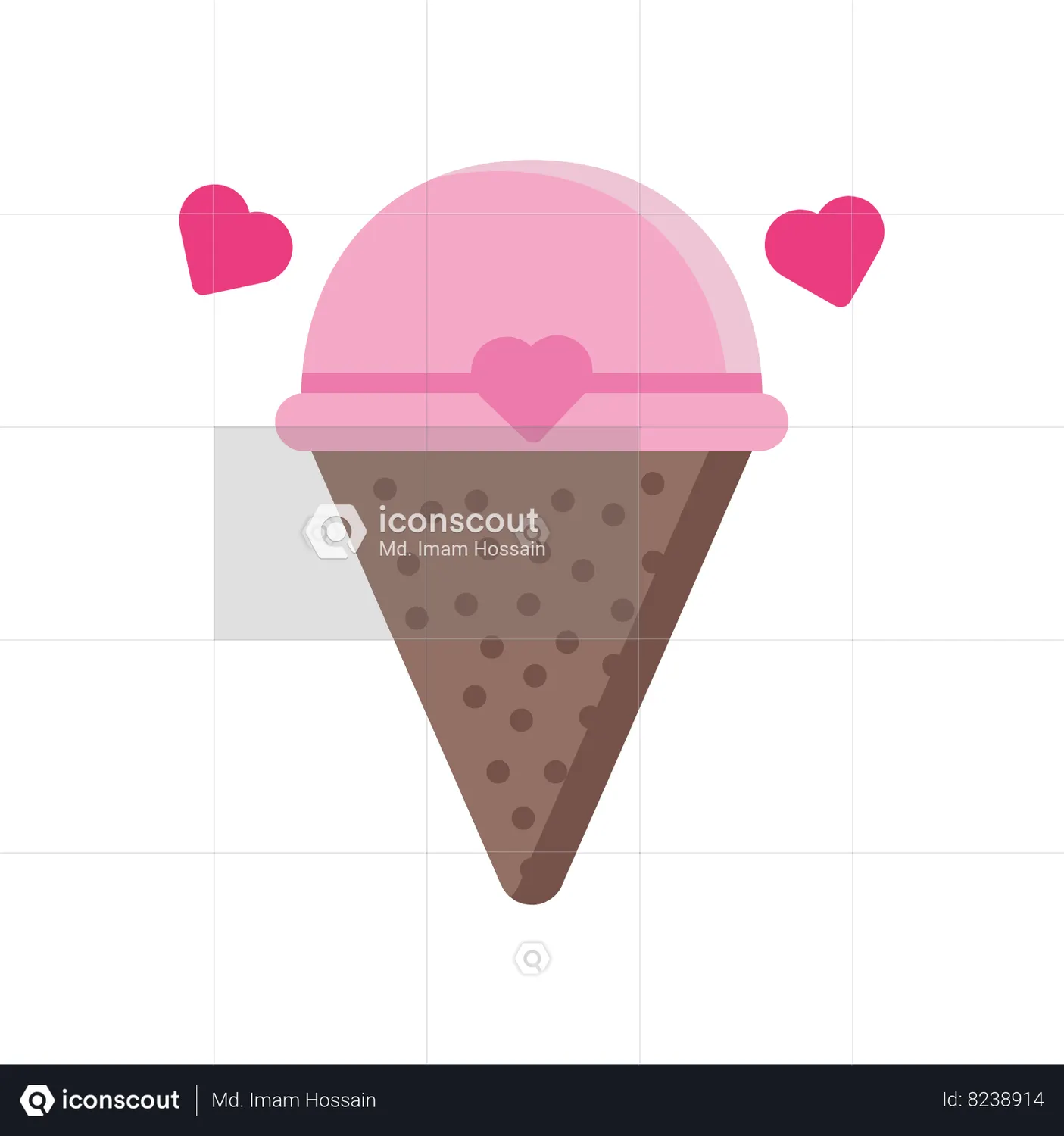Ice Cream Animated Icon download in JSON, LOTTIE or MP4 format