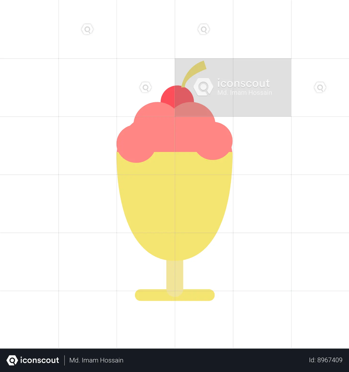 Ice Cream Animated Icon download in JSON, LOTTIE or MP4 format