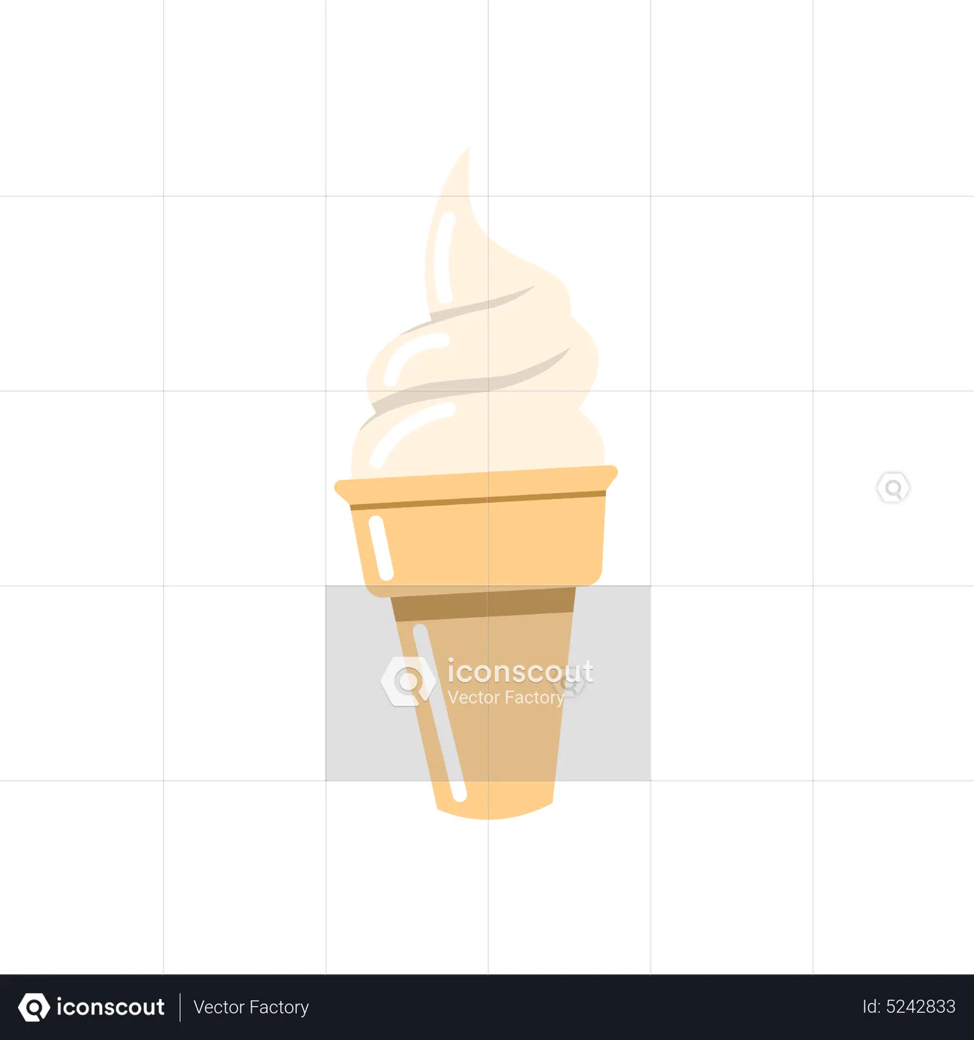 Ice Cream Cone Animated Icon download in JSON, LOTTIE or MP4 format