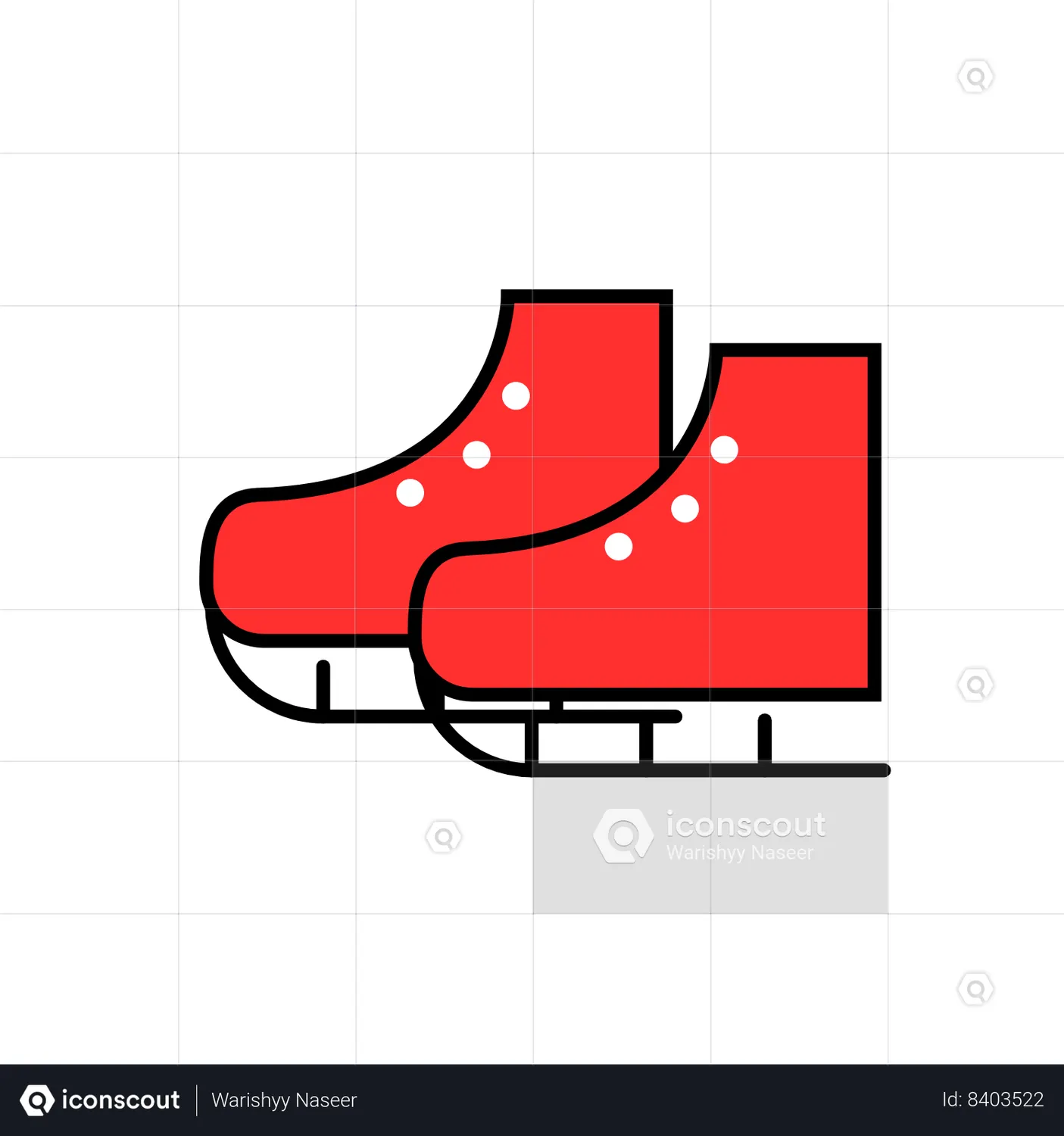 Ice Skates Animated Icon download in JSON, LOTTIE or MP4 format