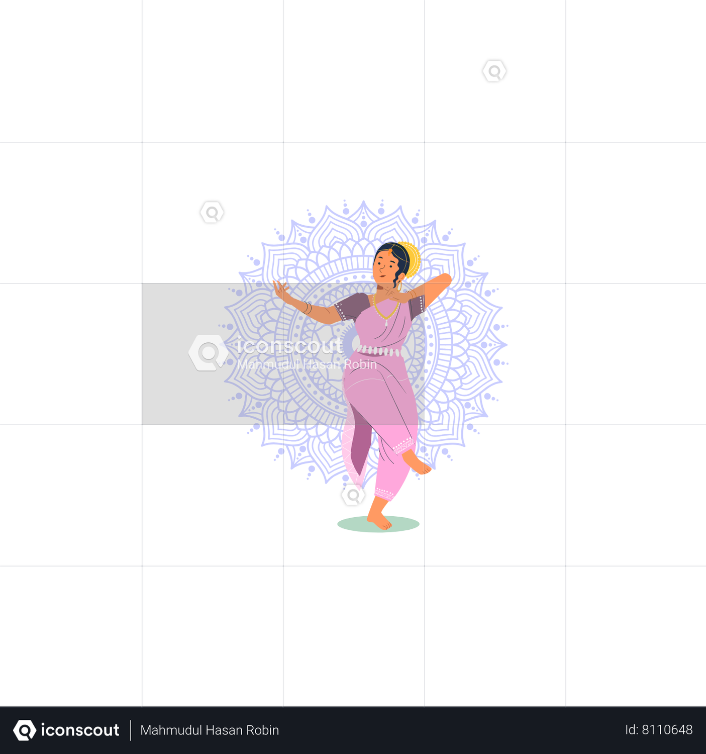 Illustration Of Indian Classical Dancer Royalty Free SVG, Cliparts,  Vectors, and Stock Illustration. Image 18210719.