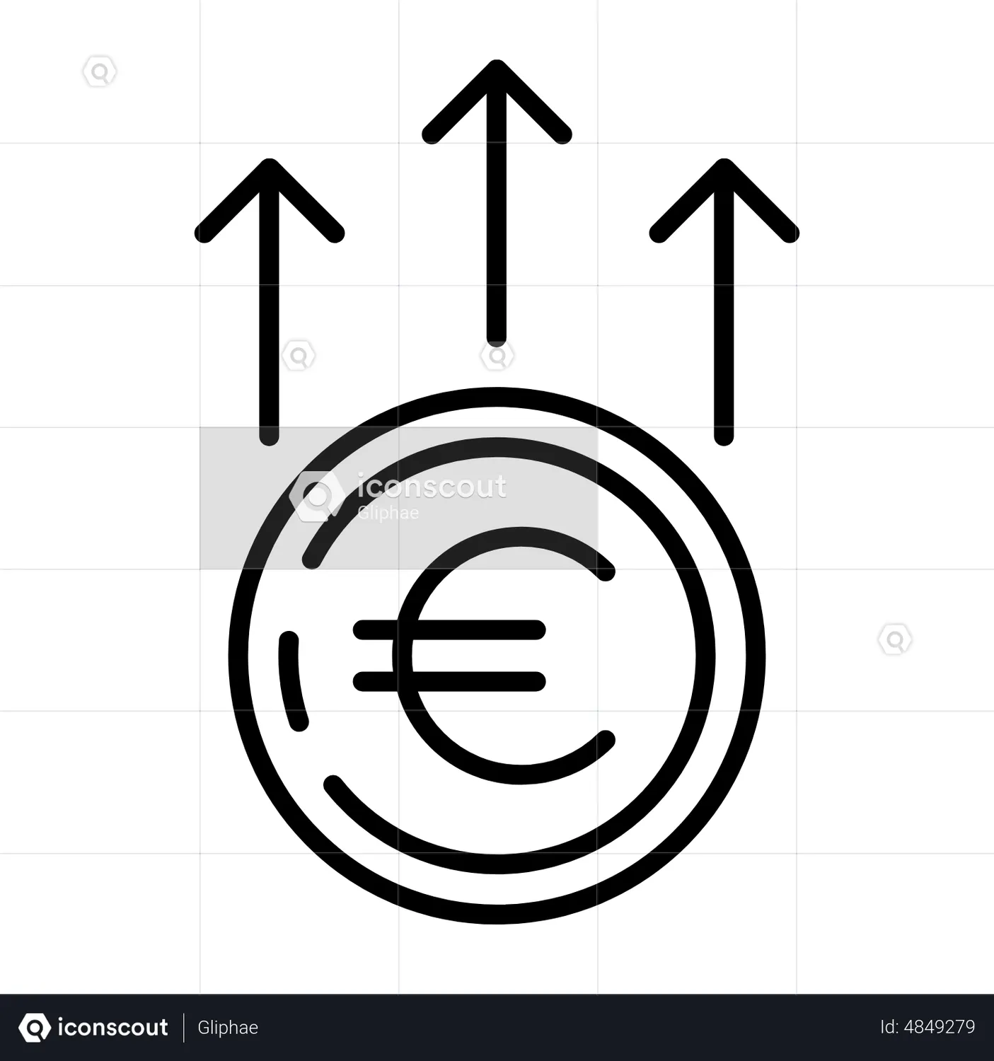 Investment money increase animated icon free download business