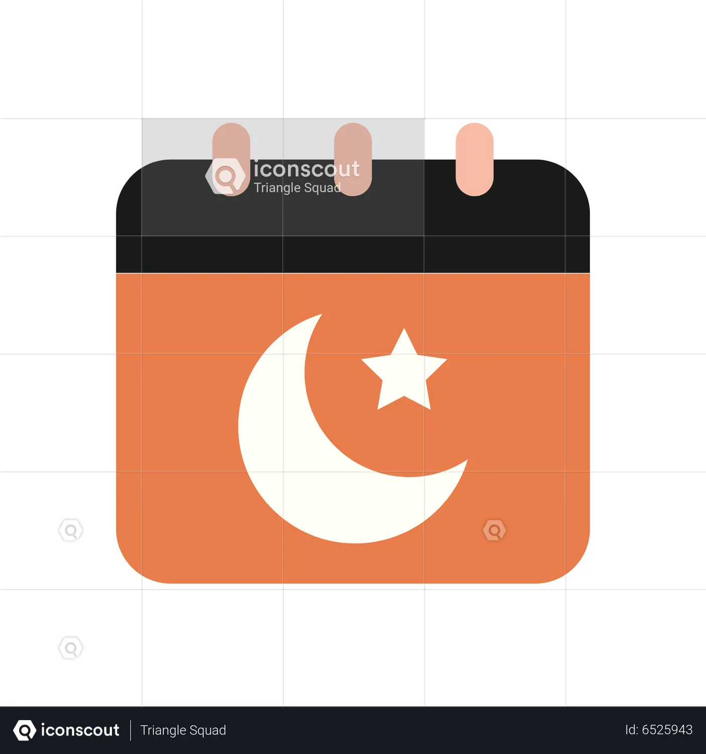 Islamic Calendar Animated Icon download in JSON, LOTTIE or MP4 format
