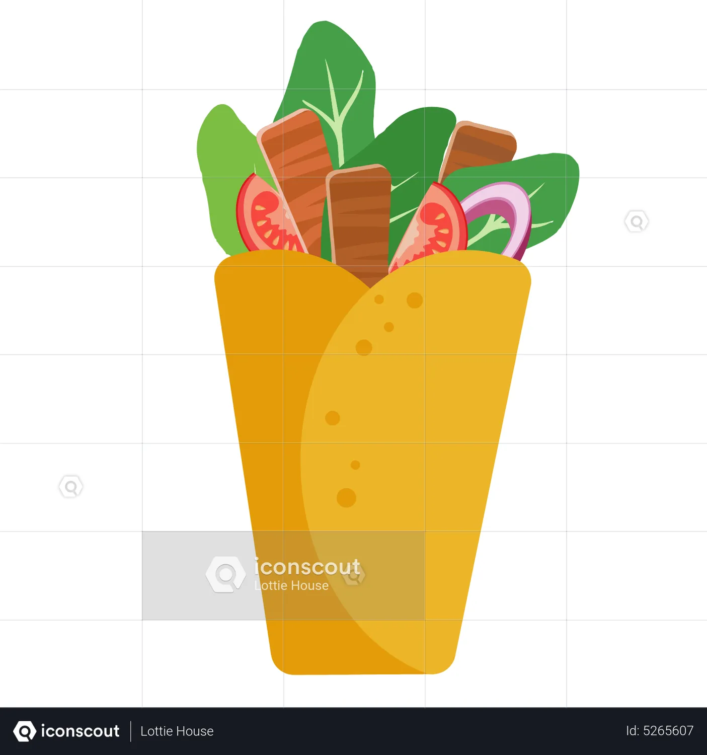 Kebab Animated Icon download in JSON, LOTTIE or MP4 format