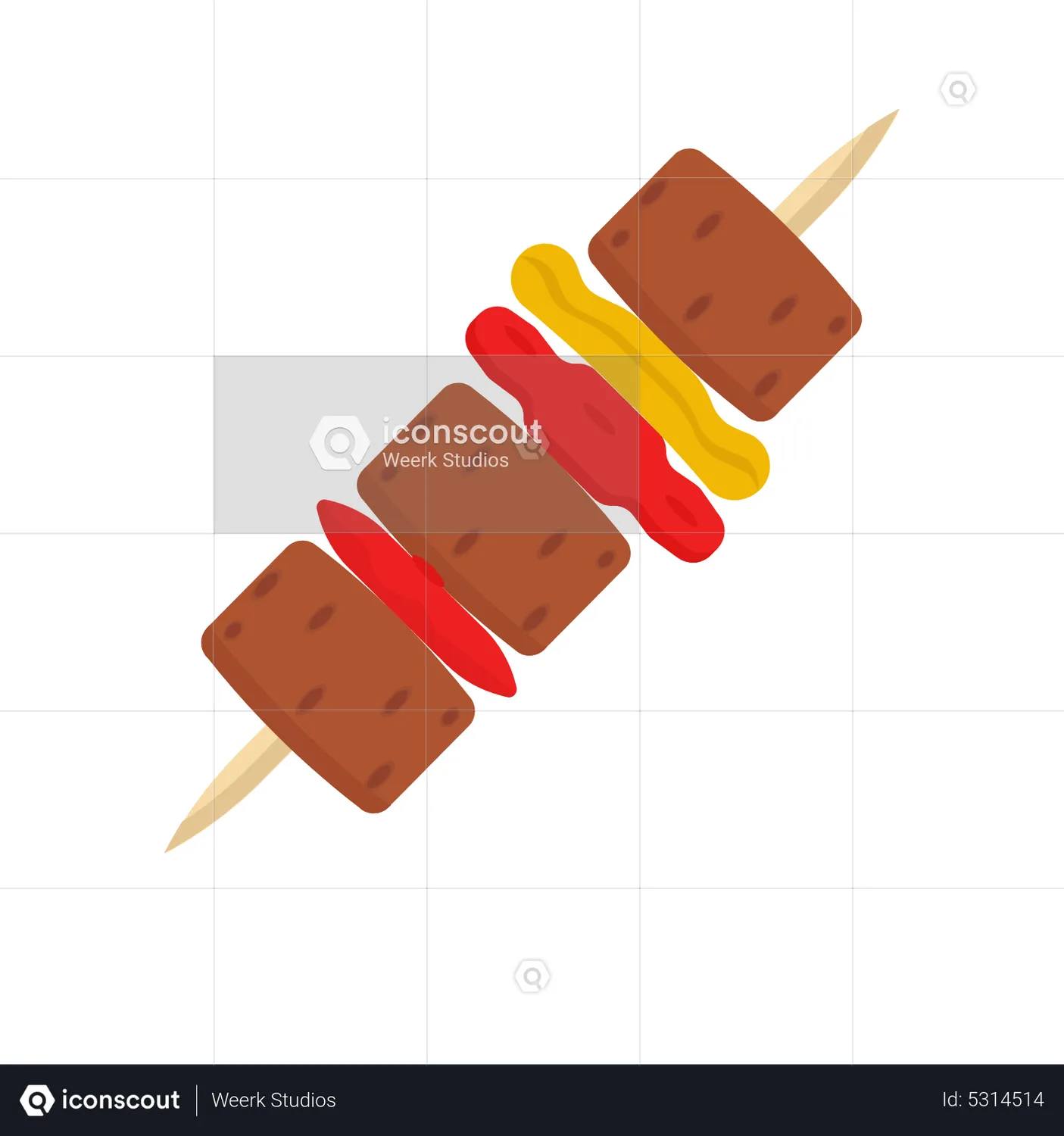 Kebab Animated Icon download in JSON, LOTTIE or MP4 format