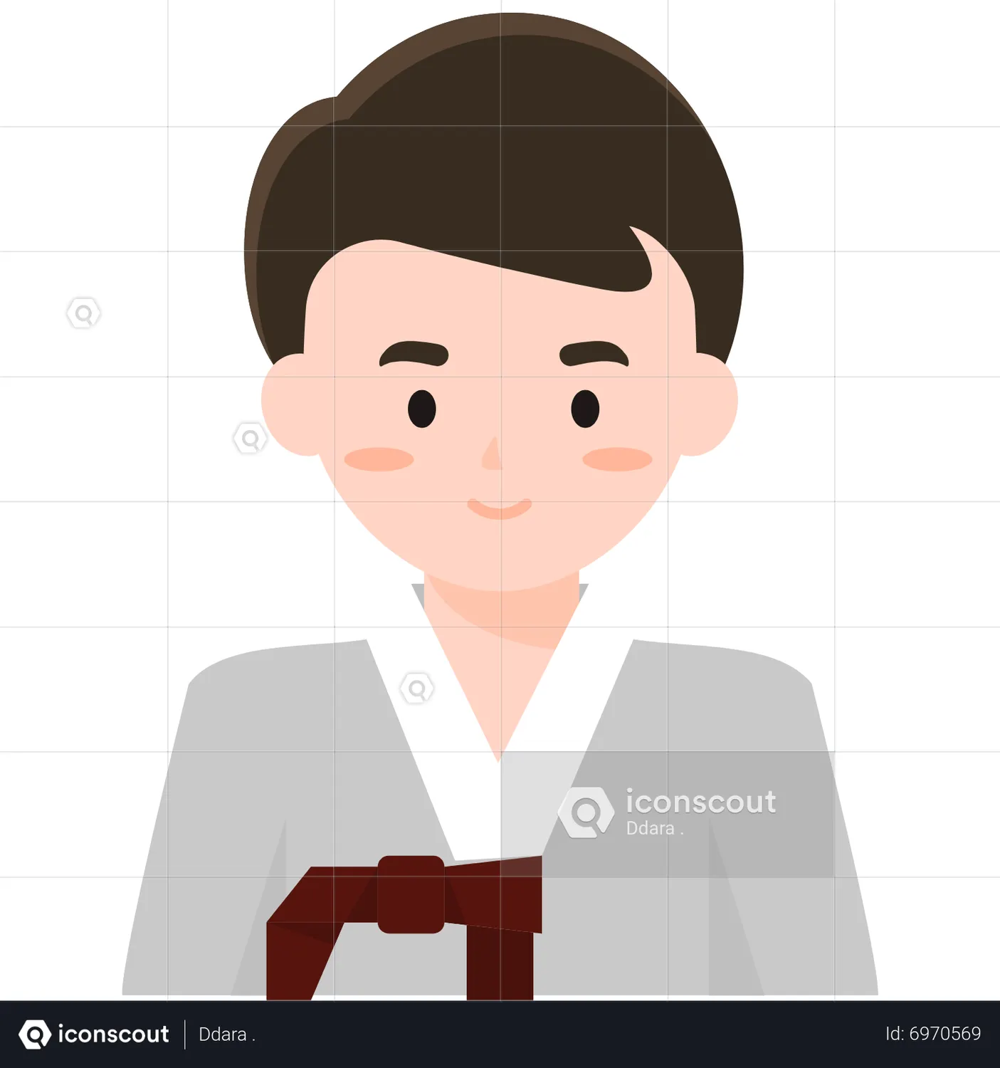 Male avatar Animated Icon download in JSON, LOTTIE or MP4 format