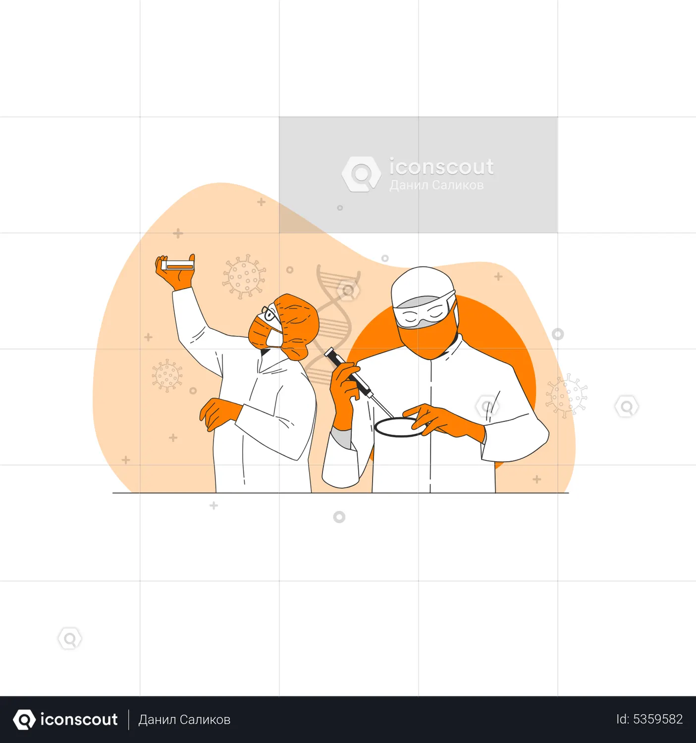 Laboratory test Animated Illustration download in JSON, LOTTIE or MP4 ...