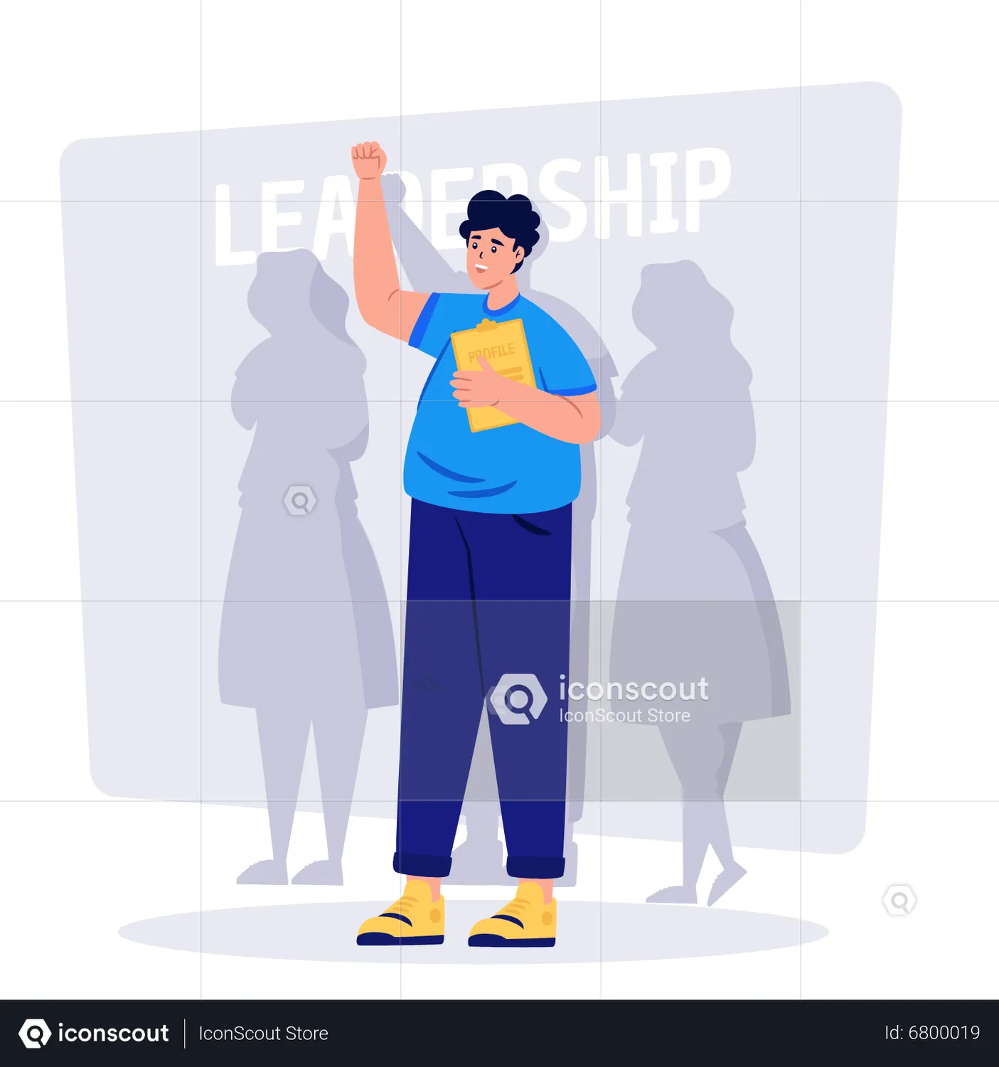 Leadership Animated Illustration download in JSON, LOTTIE or MP4 format