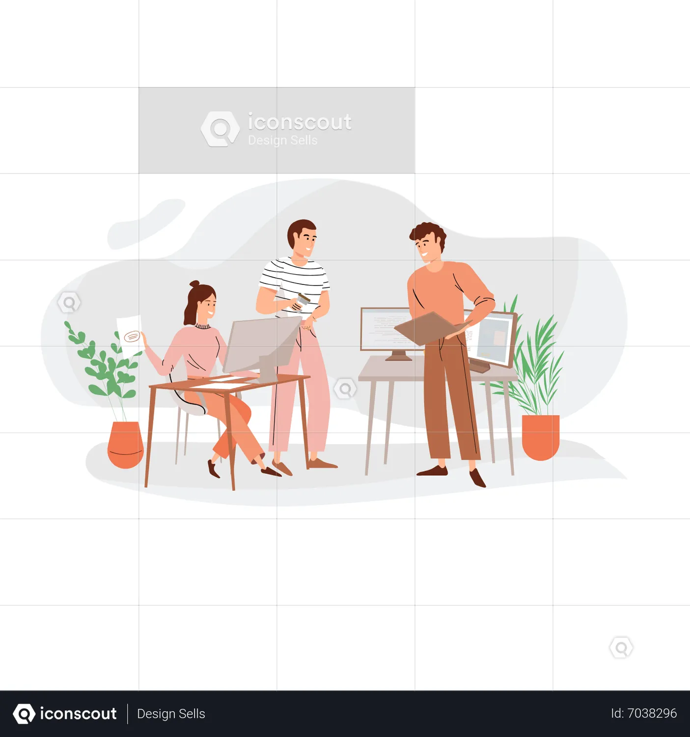 Leadership Animated Illustration download in JSON, LOTTIE or MP4 format