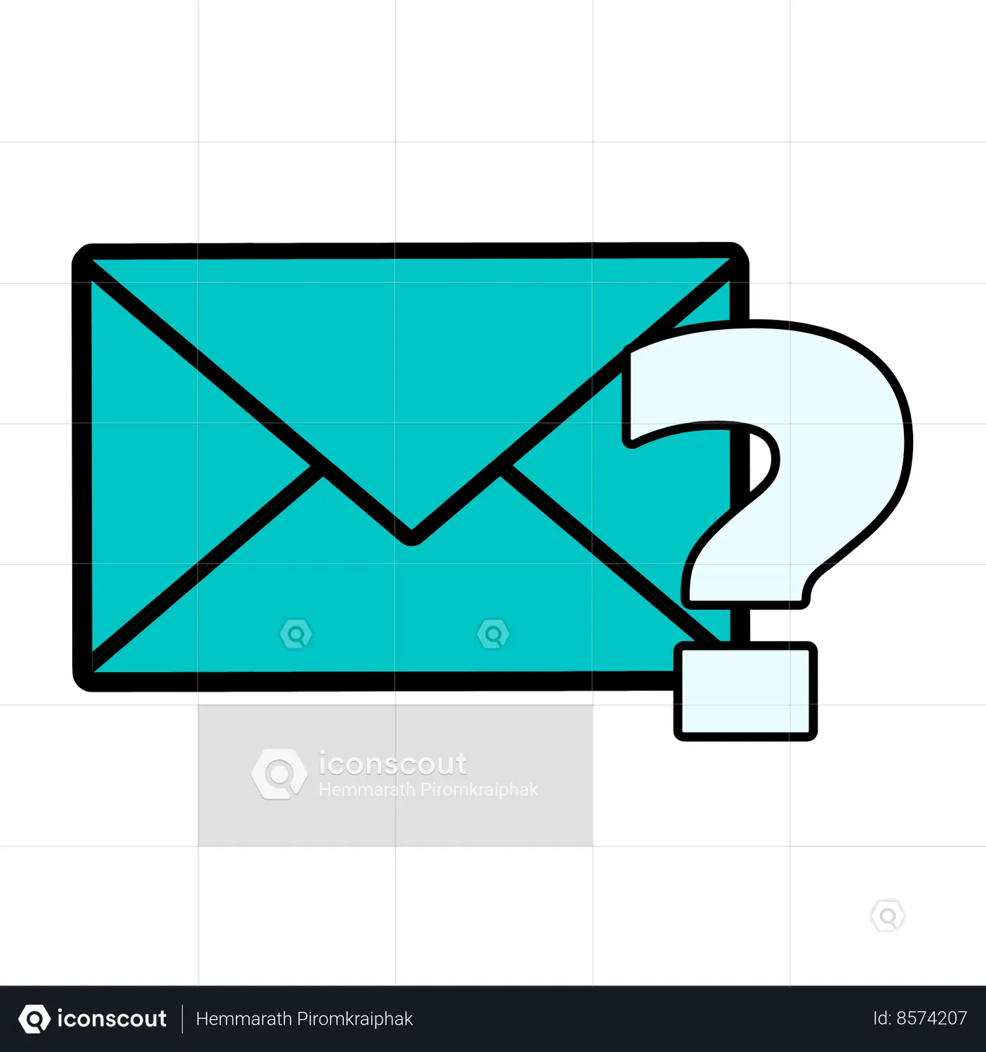Letter with question mark Animated Icon download in JSON, LOTTIE or MP4