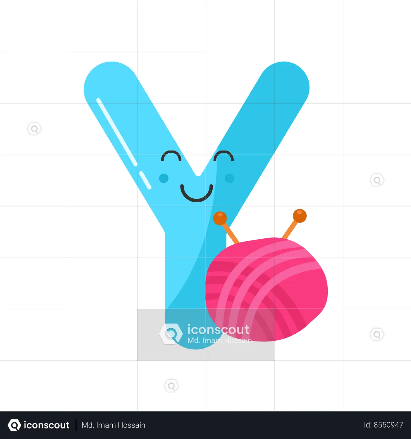 Letter Y Emoji Animated Icon download in JSON, LOTTIE or MP4 format