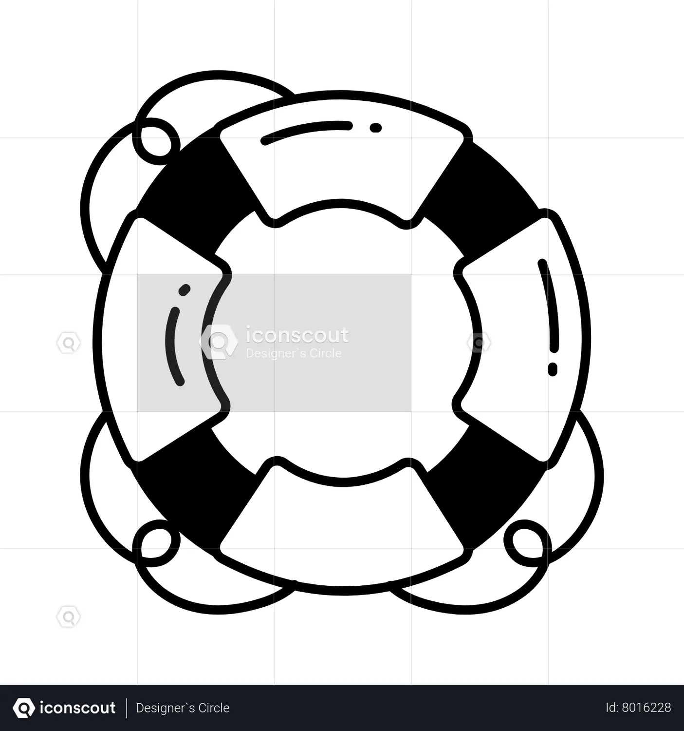 Life bouy Animated Icon download in JSON, LOTTIE or MP4 format