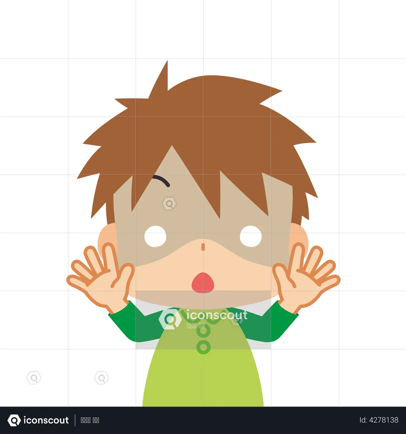 Little Boy In Shock Animation - Free Download People Animations | IconScout