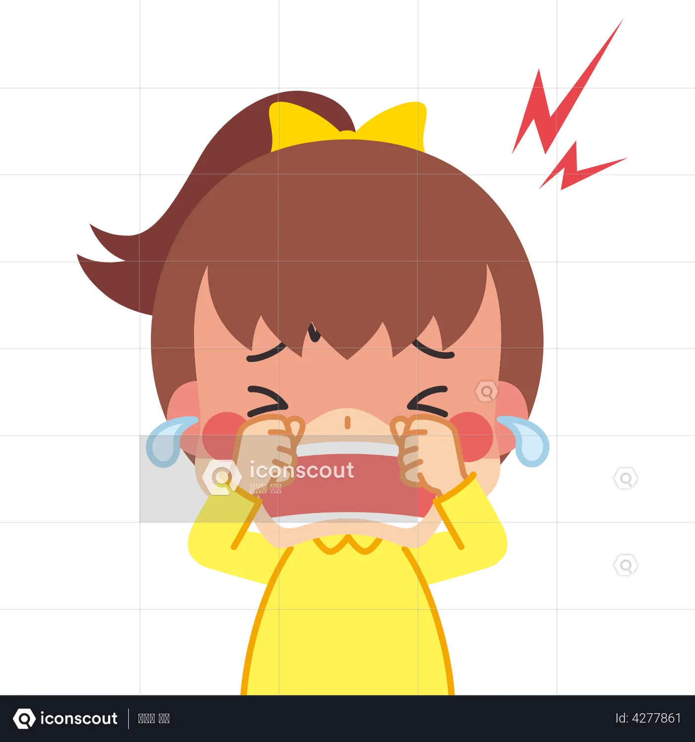 Little Girl Crying And Screaming Animation - Free Download People Animations | IconScout