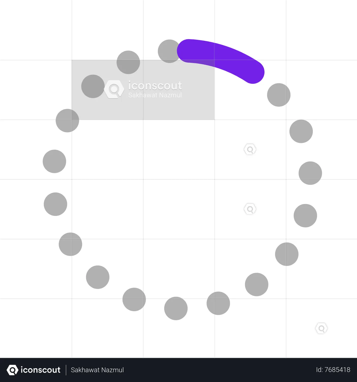 Loader process Animated Illustration download in JSON, LOTTIE or MP4 format