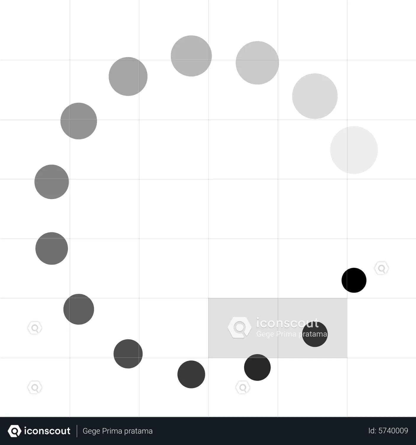 Loading Circle Animated Icon download in JSON, LOTTIE or MP4 format