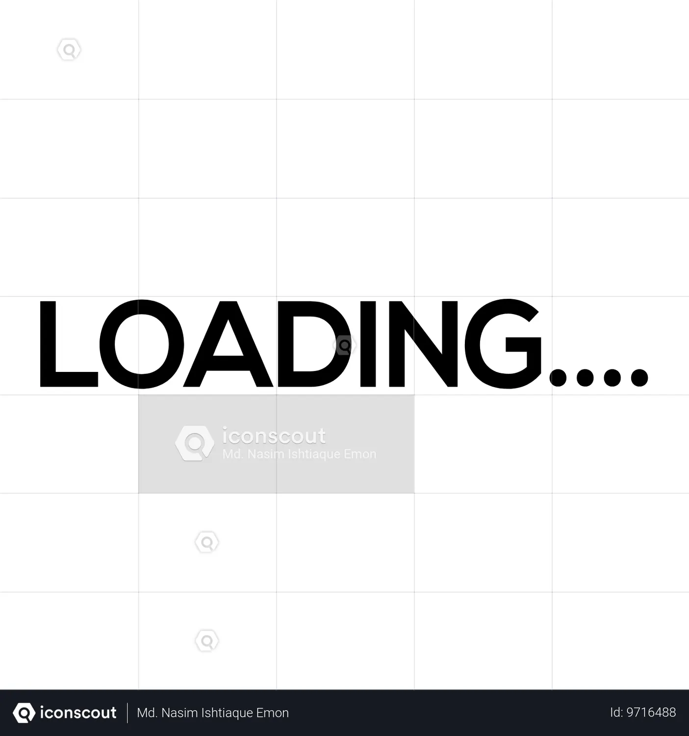 Loading Text Animated Icon - Free Download User Interface Animated ...