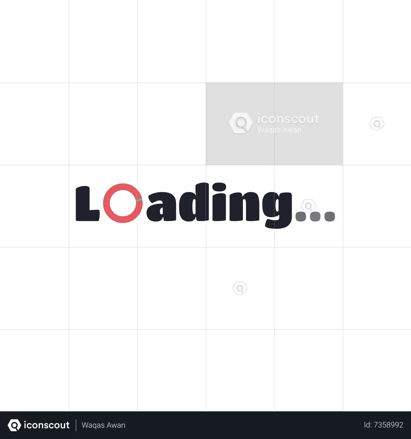 Loading Text Animated Icon download in JSON, LOTTIE or MP4 format