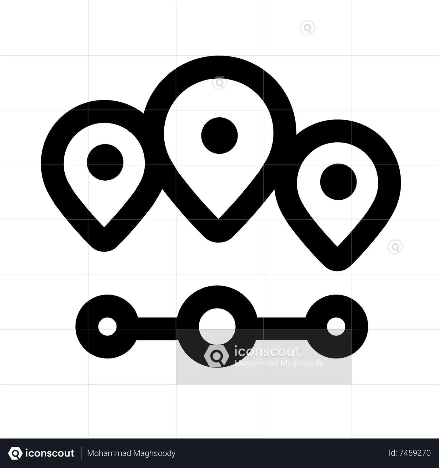 Location Timeline Animated Icon download in JSON, LOTTIE or MP4 format