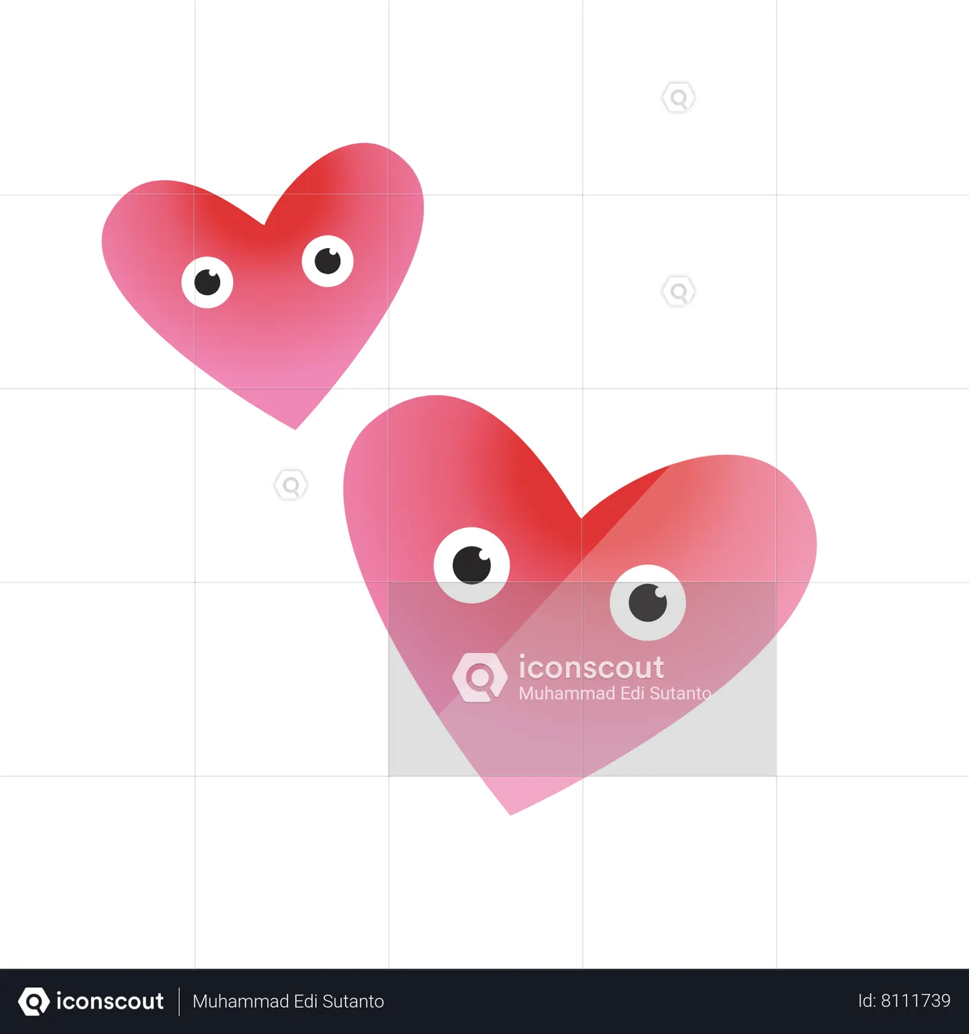 Love Couple Emoji Animated Icon download in JSON, LOTTIE or MP4 format