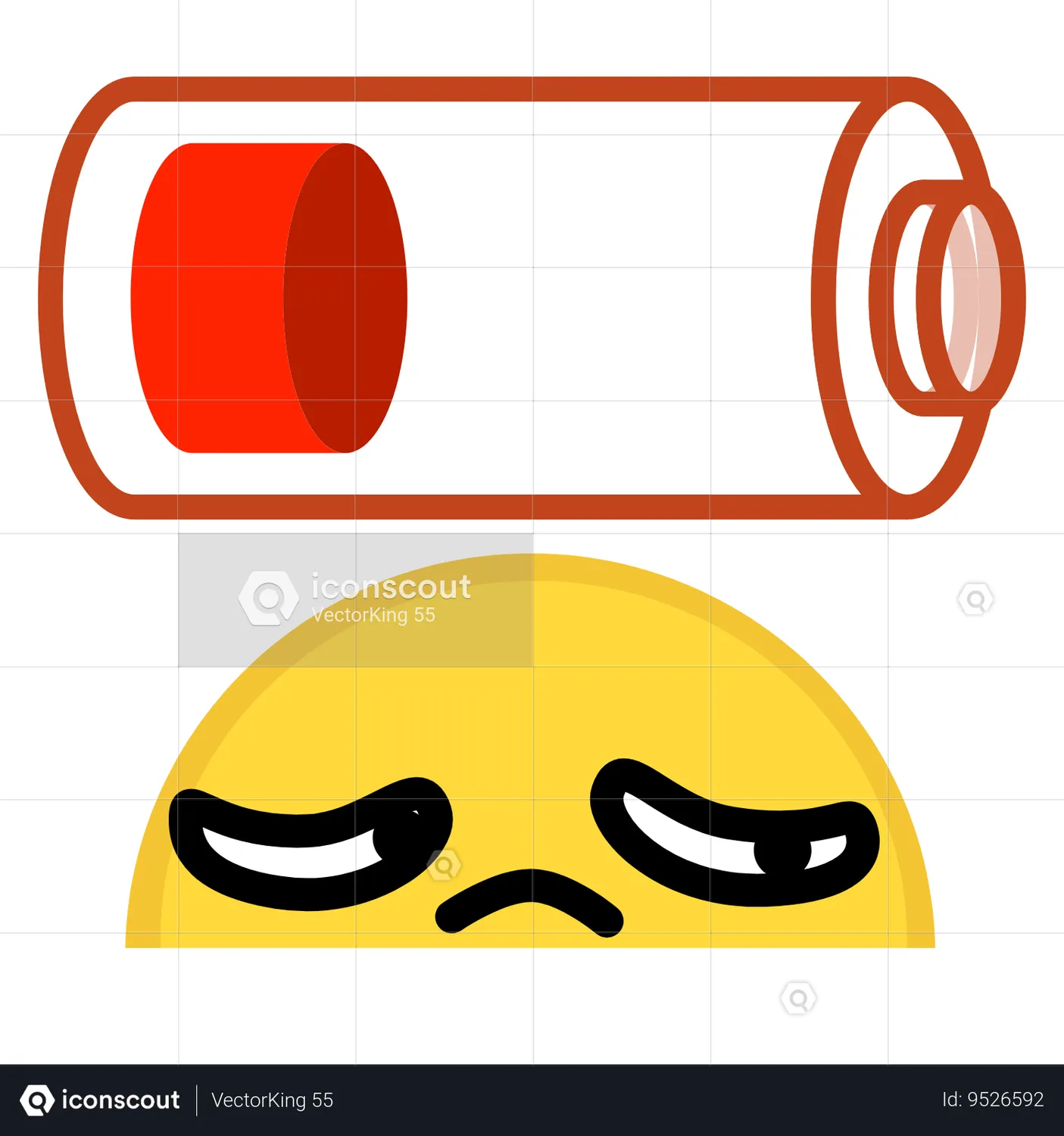 Low Battery Emoji Animated Icon - Free Download Sign & Symbols Animated ...