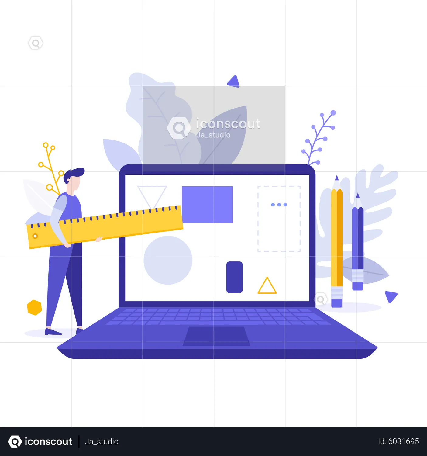 Male Graphic Designer Animation - Free Download Design & Development ...