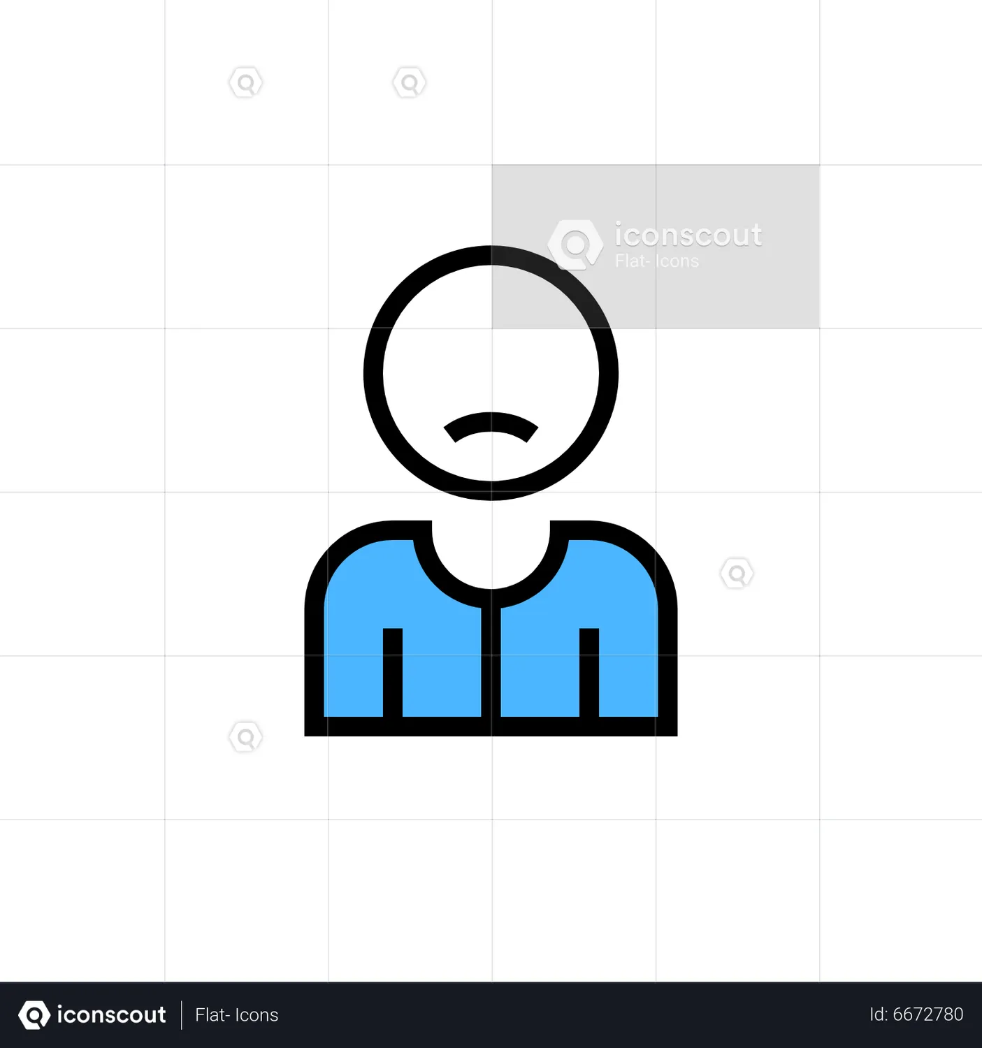 Male avatar Animated Icon download in JSON, LOTTIE or MP4 format