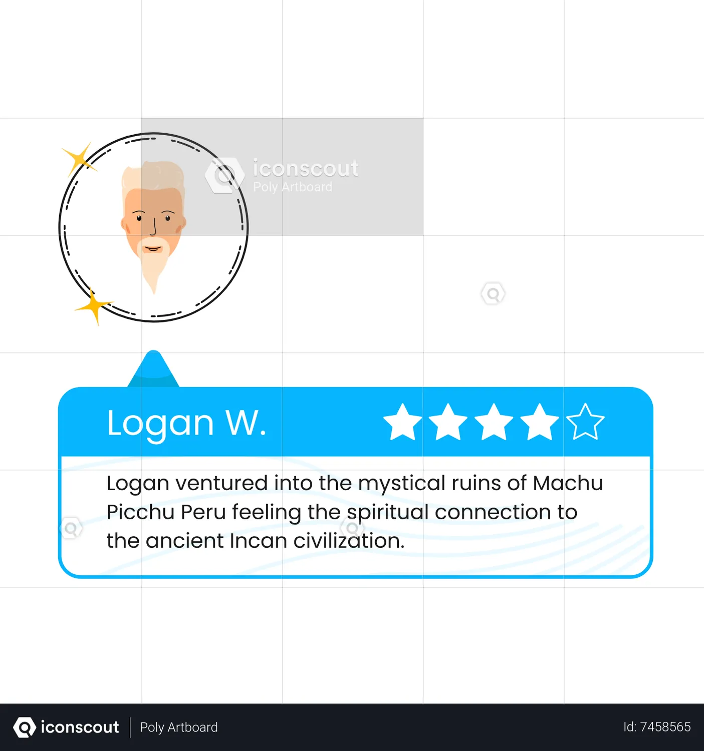 Male avatar Animated Icon download in JSON, LOTTIE or MP4 format