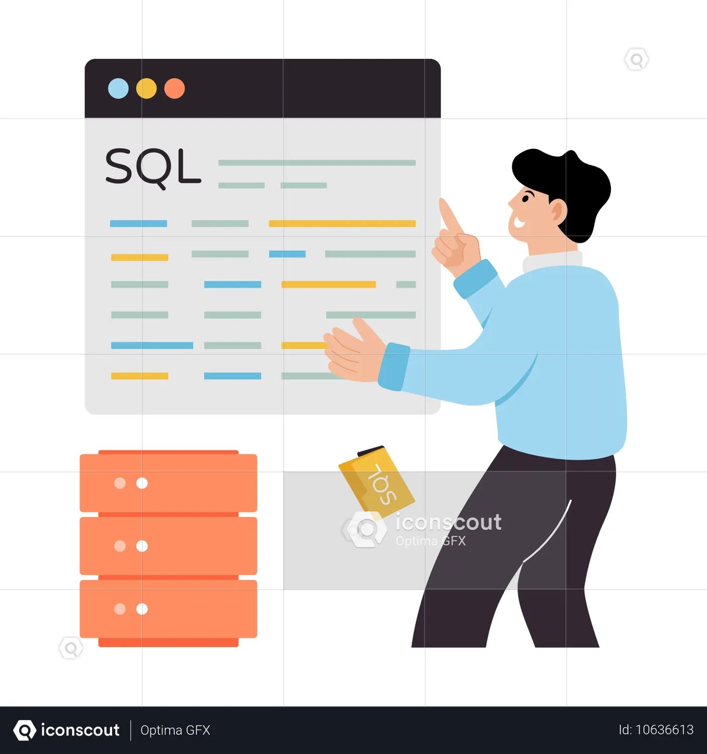 Man Doing SQL Coding Animation - Free Download Business Animations ...