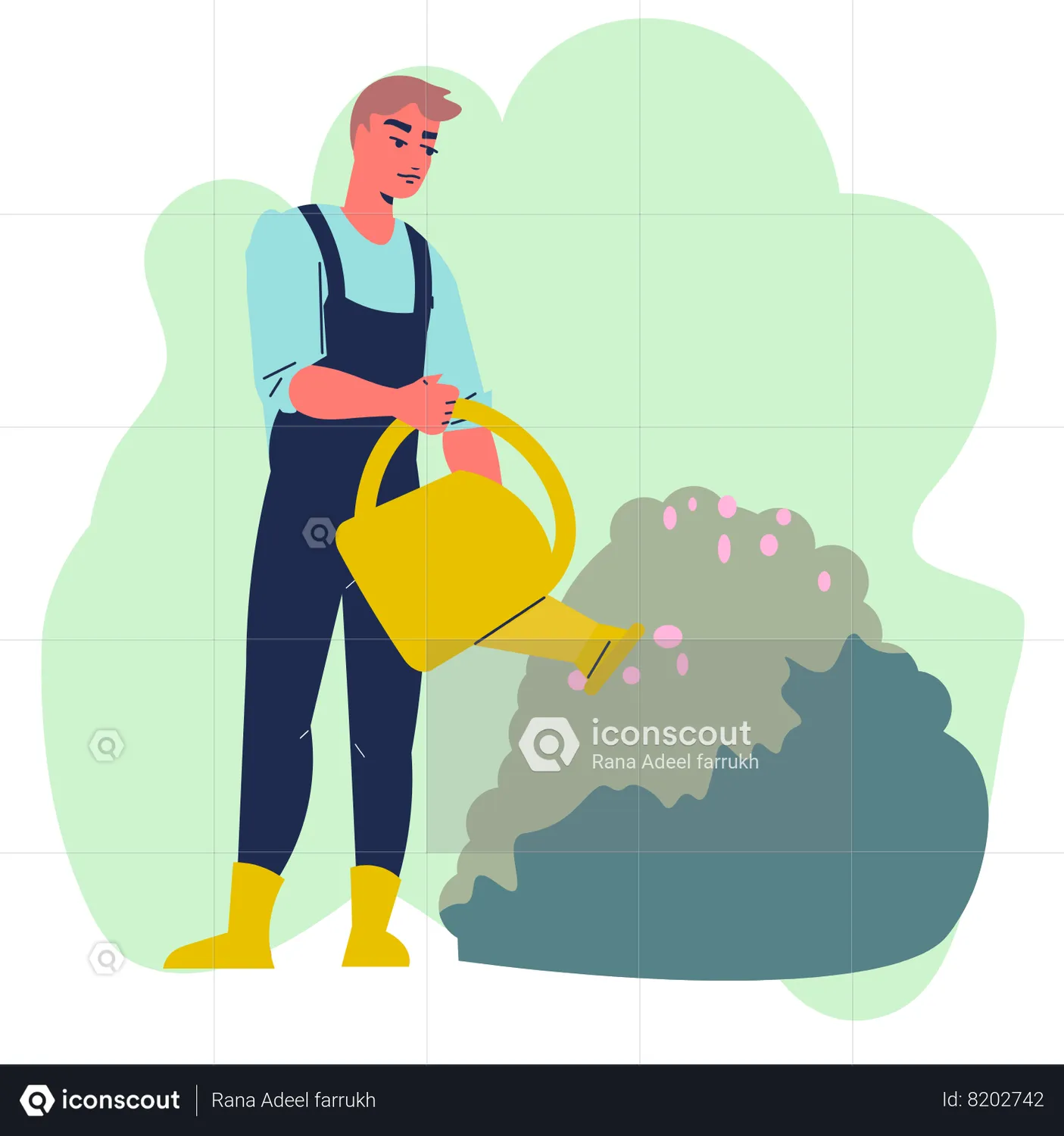 Man Gardening Animation - Free Download People Animations | IconScout