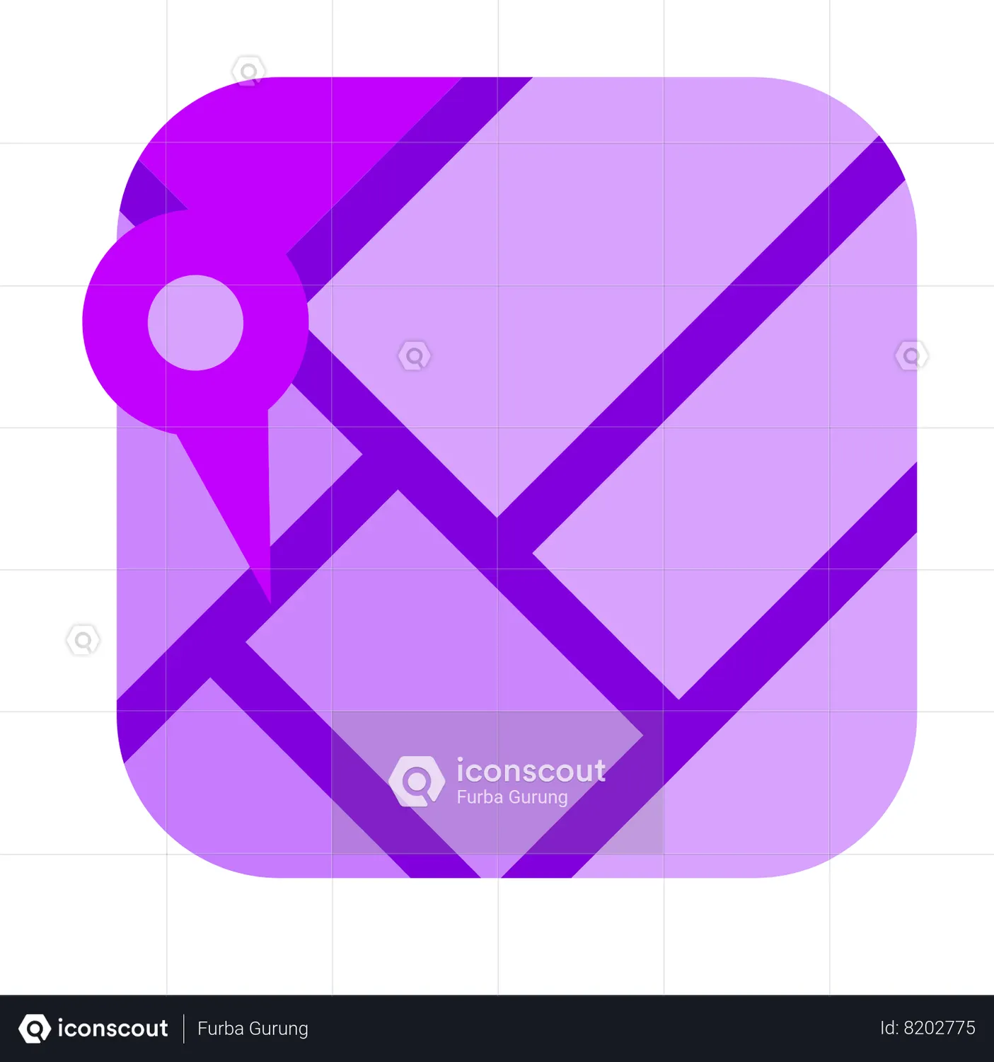 Map Animated Icon download in JSON, LOTTIE or MP4 format