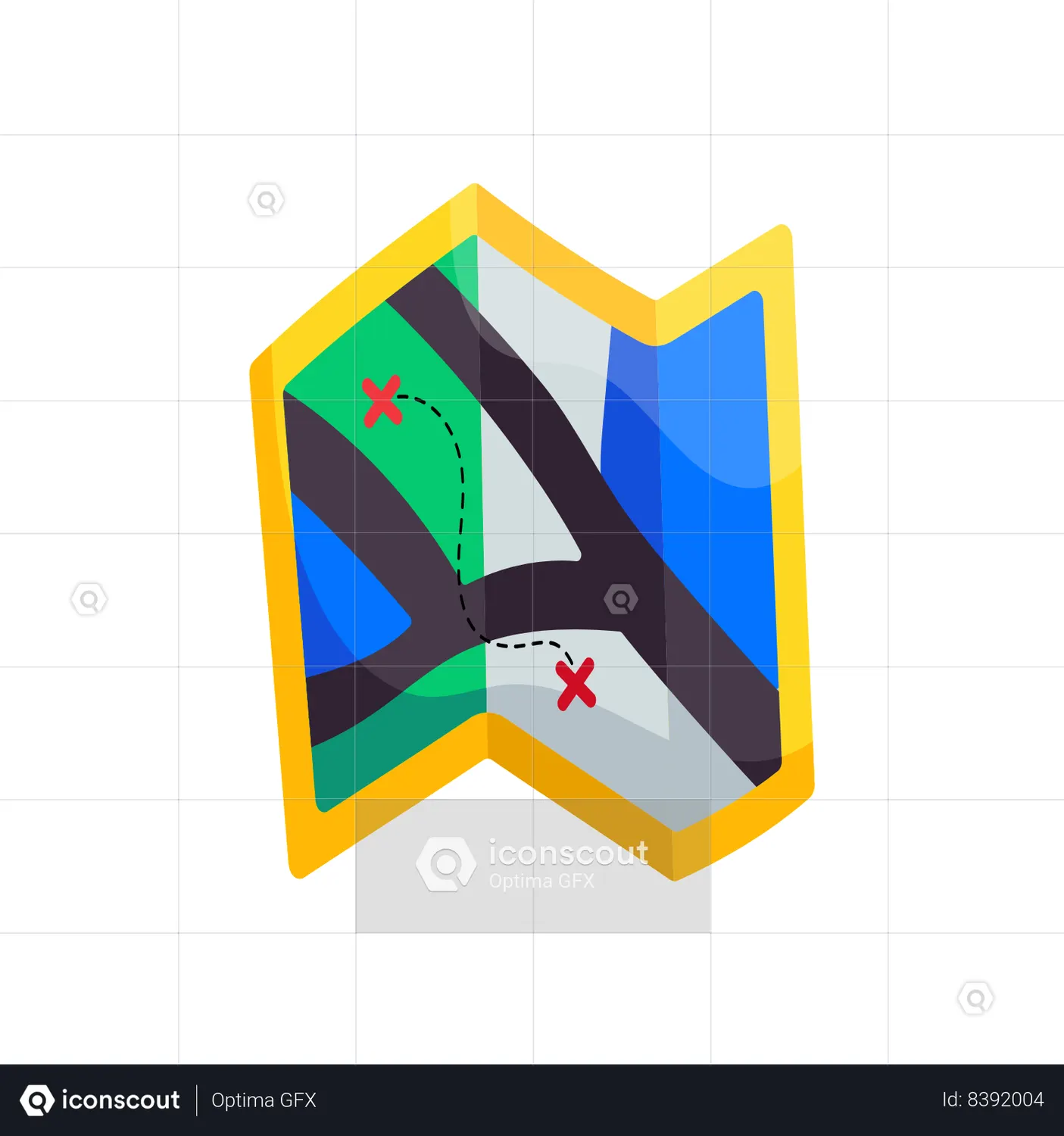 Map Animated Icon download in JSON, LOTTIE or MP4 format