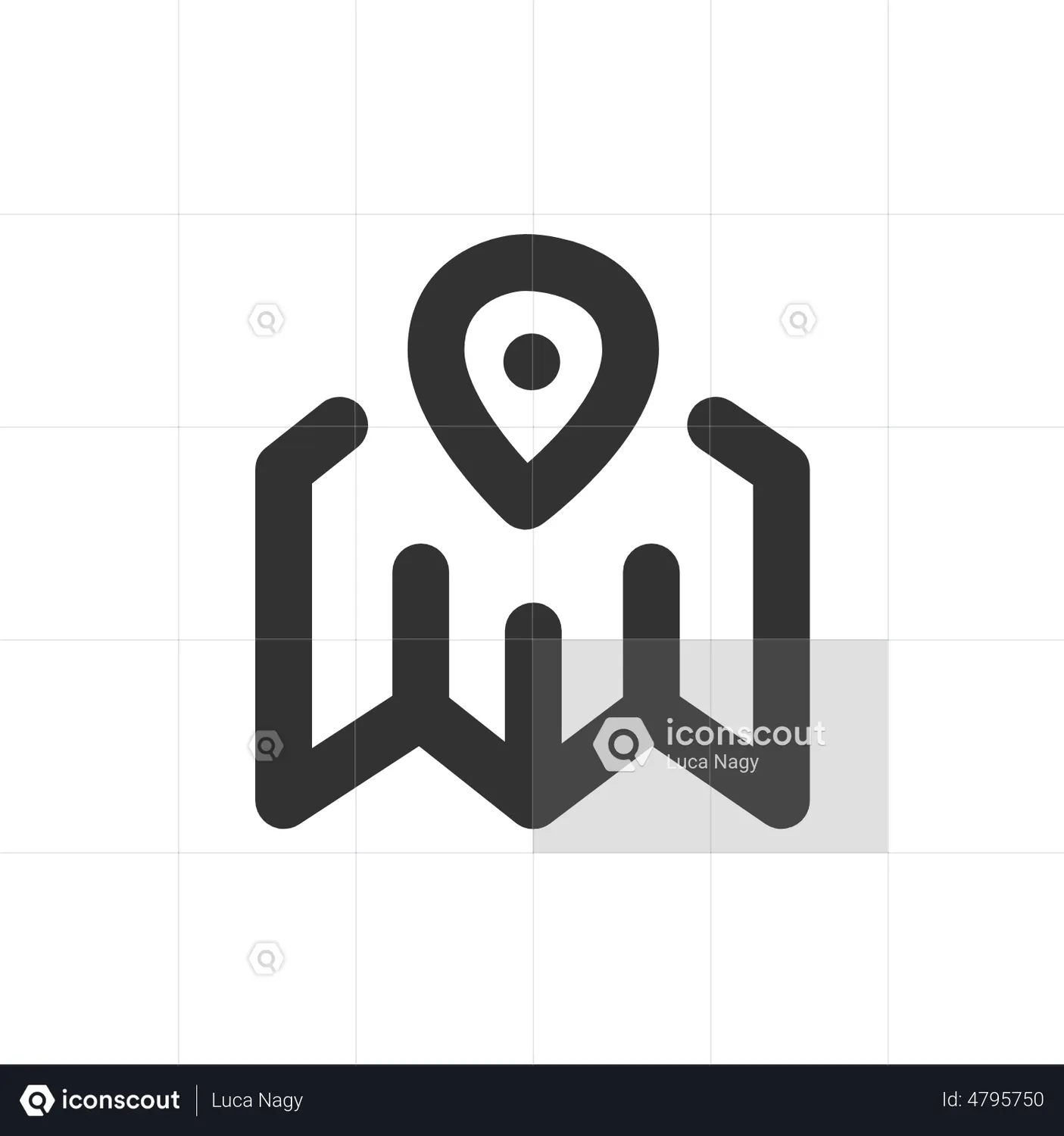 Map Animated Icon download in JSON, LOTTIE or MP4 format