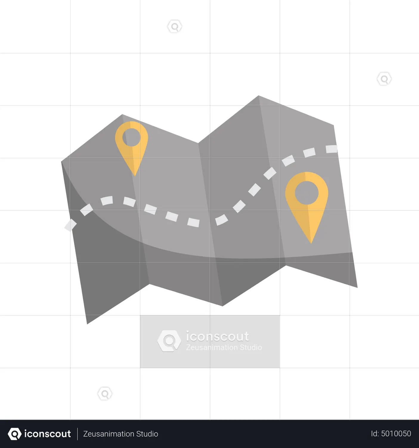 Map Animated Icon download in JSON, LOTTIE or MP4 format