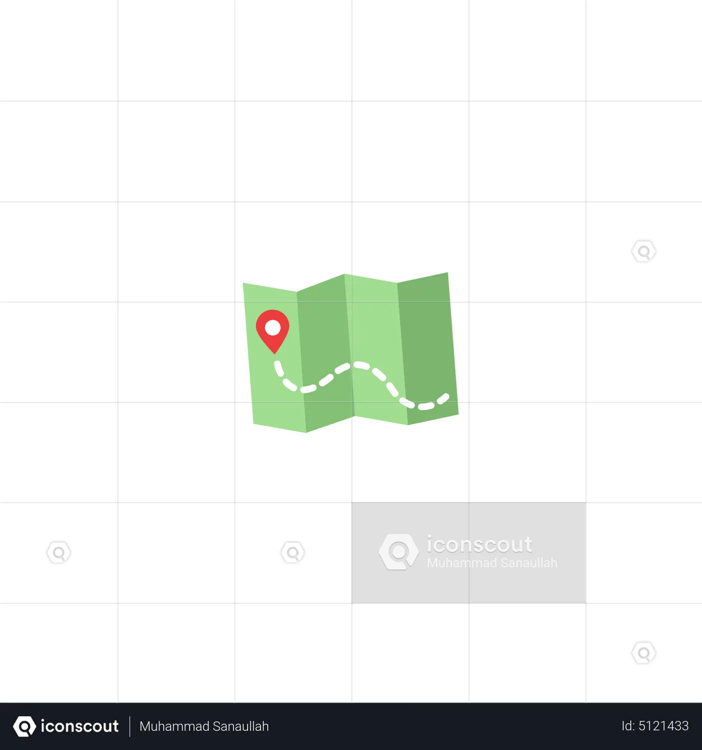 Map Animated Icon download in JSON, LOTTIE or MP4 format