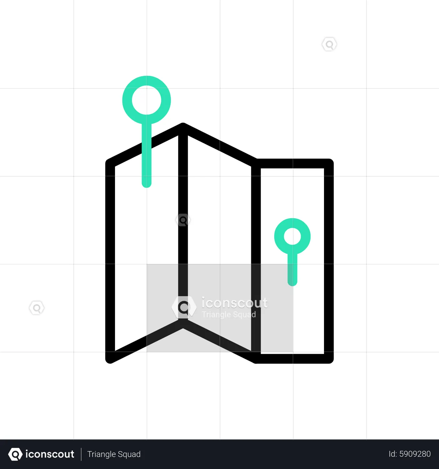 Map Animated Icon download in JSON, LOTTIE or MP4 format