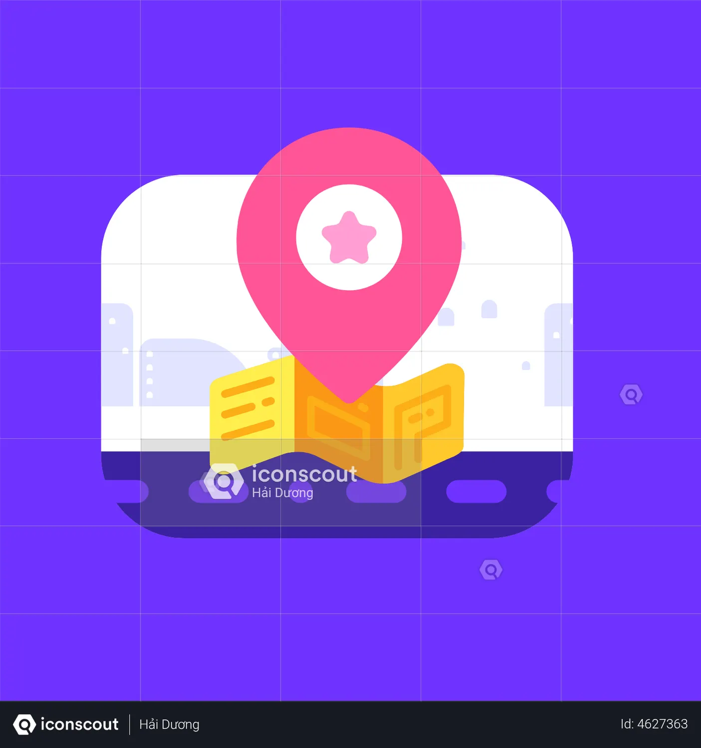 Map Pin Finding Location on Street Animated Icon download in JSON ...