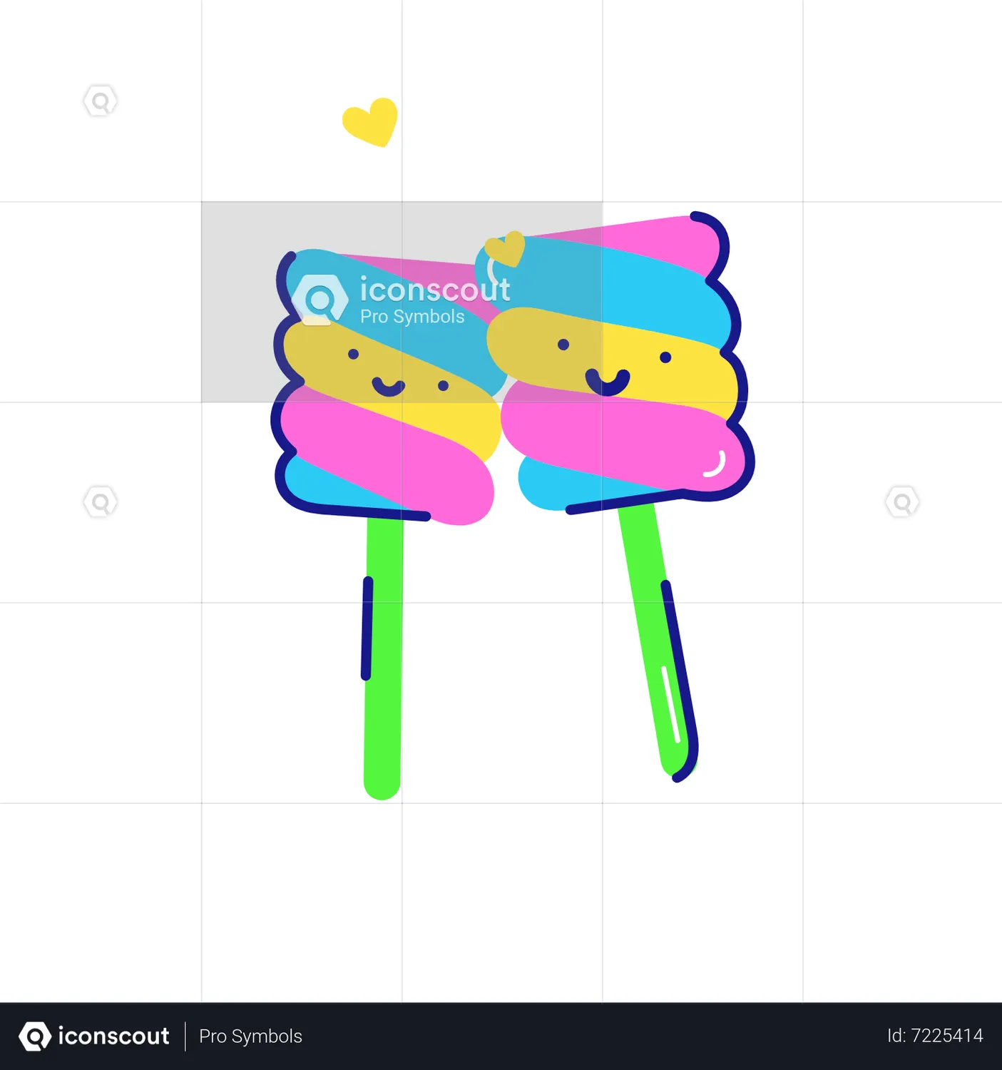 Marshmallow Lollipops Animated Icon download in JSON, LOTTIE or MP4 format