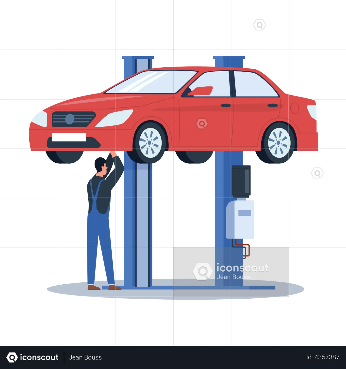 Obtén Hombre Mecánico Reparando Automóviles Animation de por descarga  gratuita en Gente Animations | IconScout