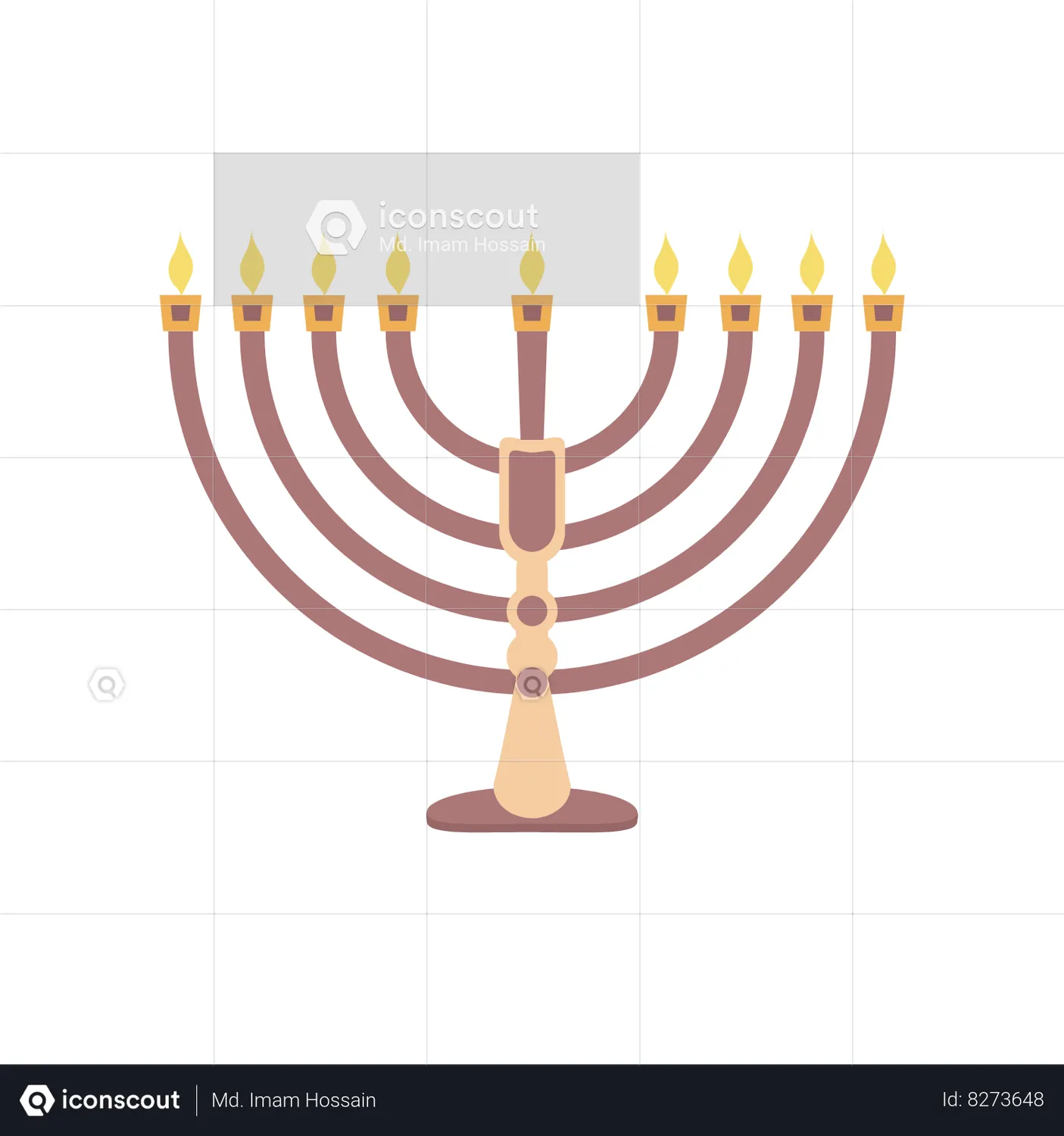 Menorah Animated Icon download in JSON, LOTTIE or MP4 format