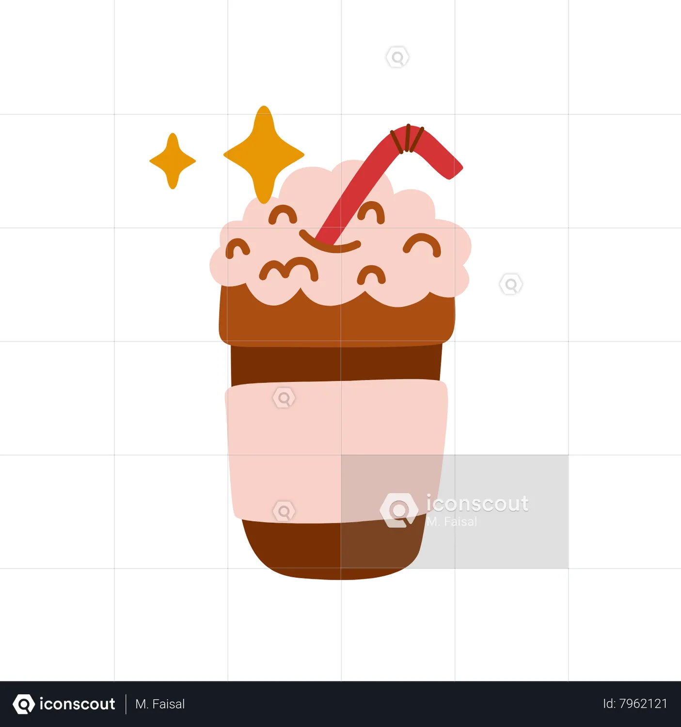 Milkshake Animated Icon download in JSON, LOTTIE or MP4 format